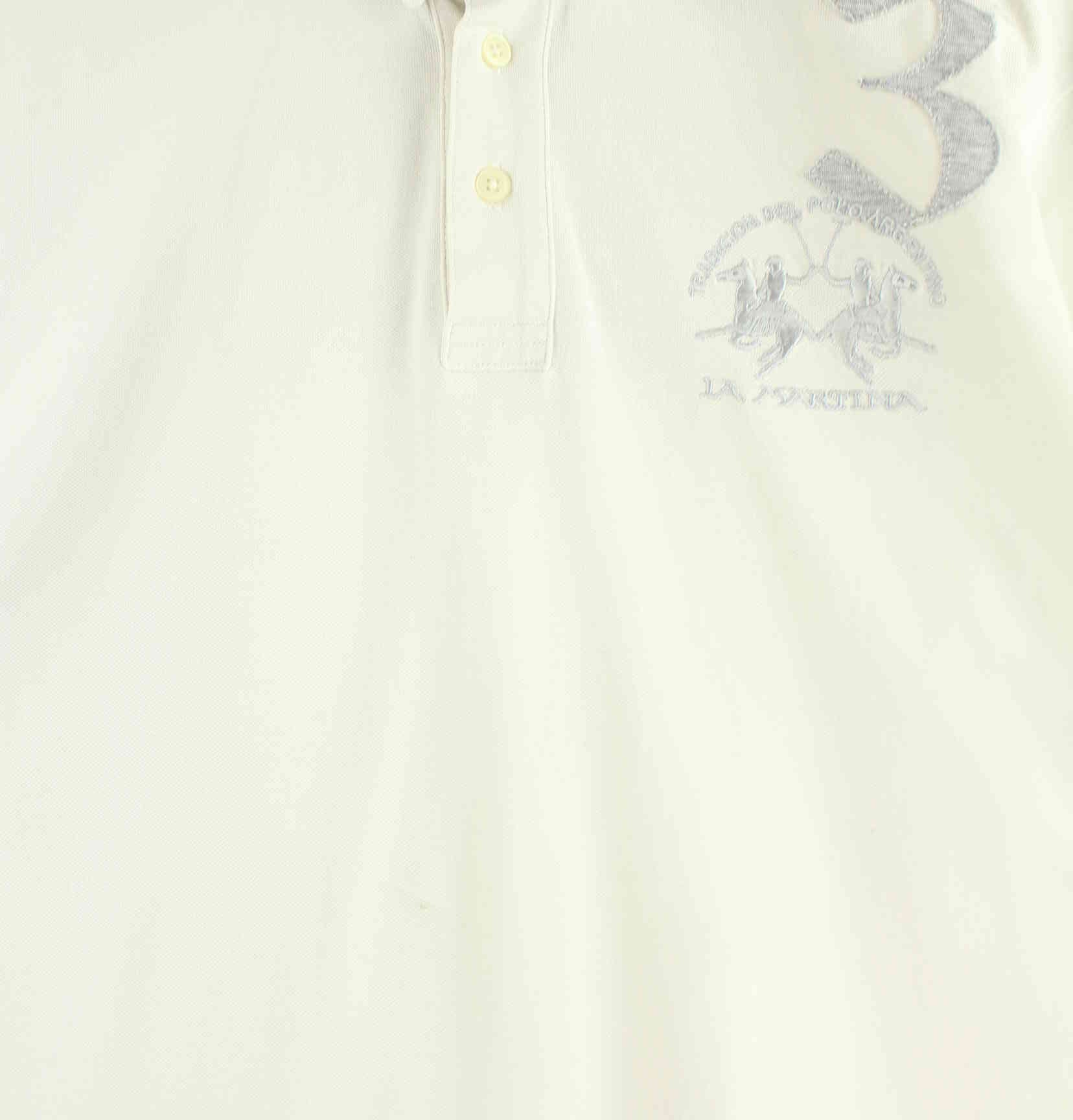 La Martina Embroidered Polo Weiß L (detail image 1)