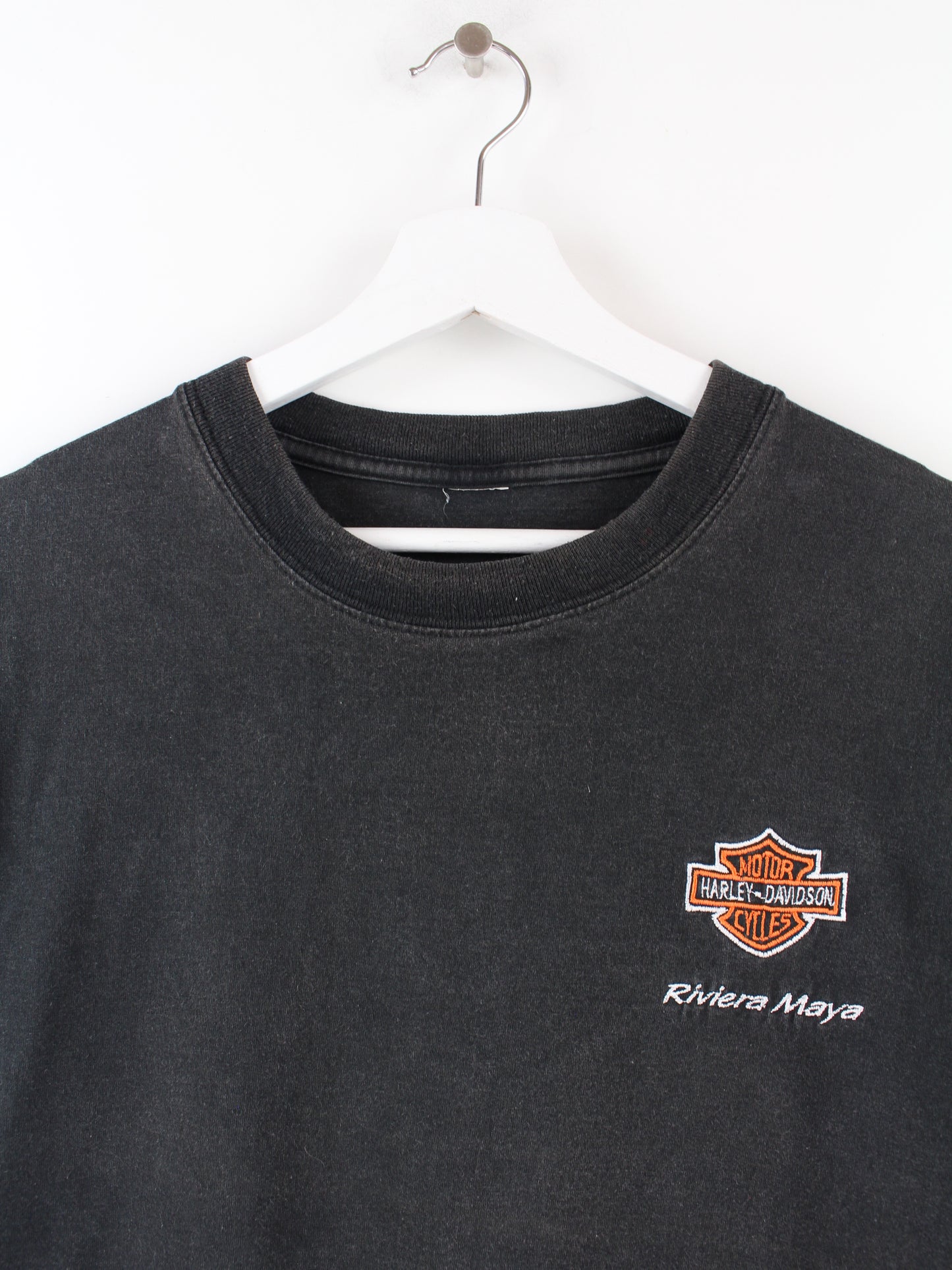 Harley Davidson Embroidered T-Shirt Black XL