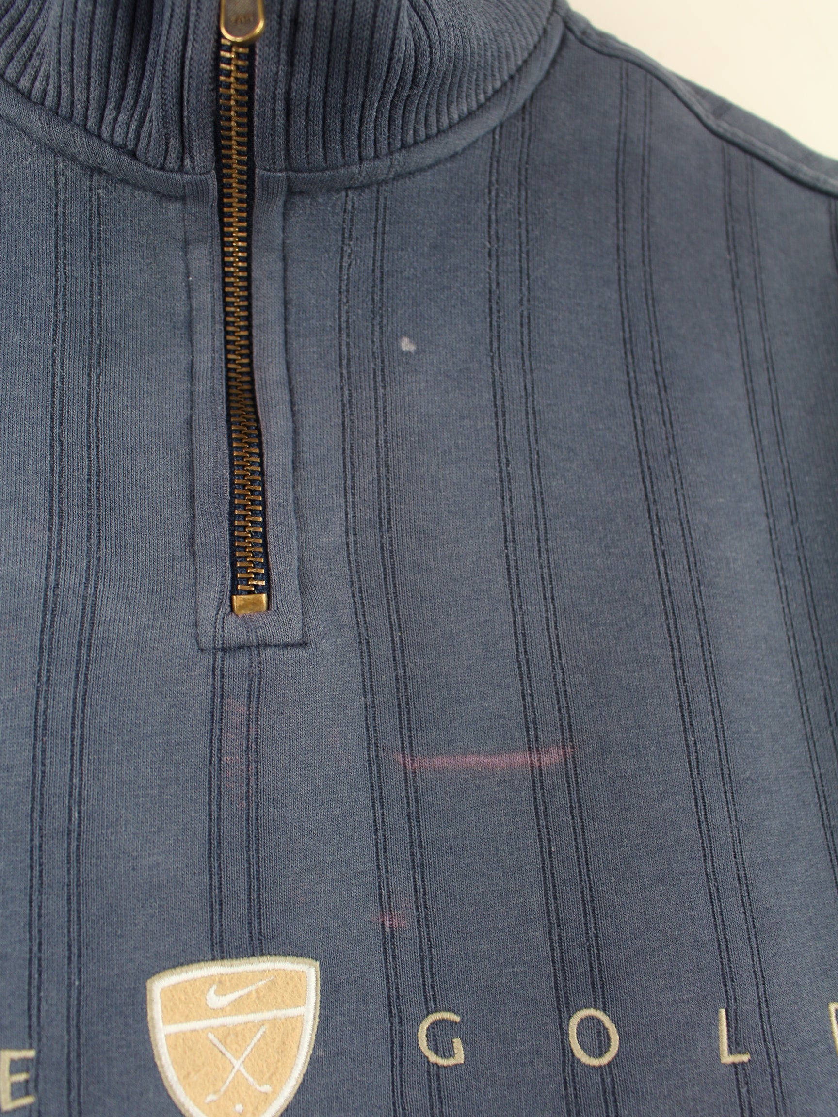 00s NIKE golf oldnike ハーフジップ ☆00s OLD NIKE ナイキゴルフ ハーフジップシャツ ブラック L