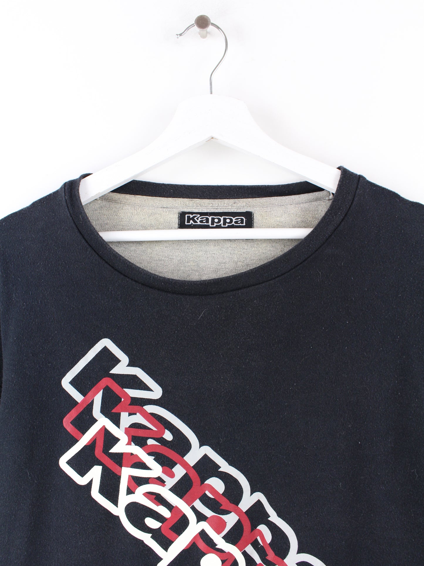 Kappa Print Sweatshirt Black XL