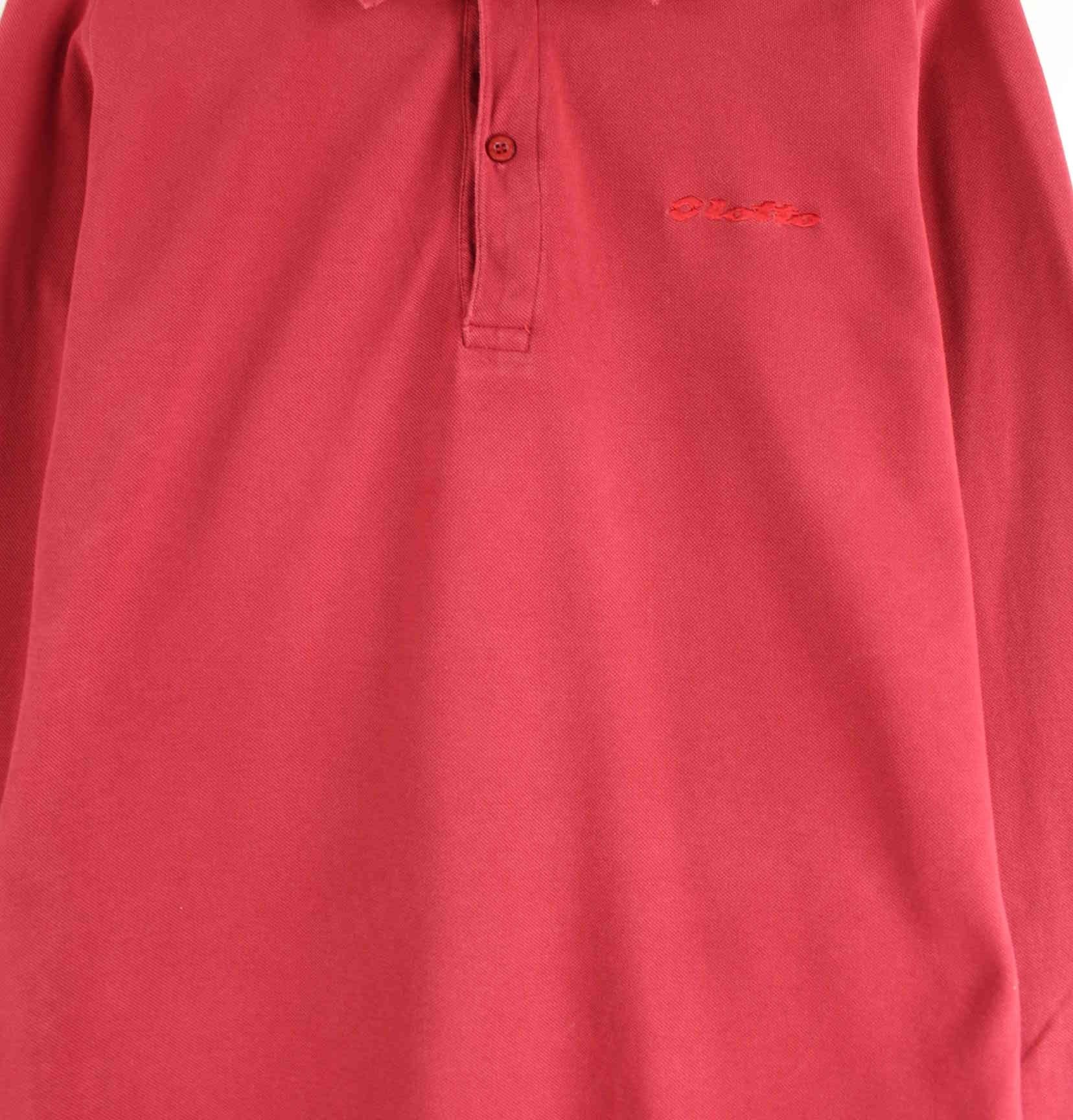 Lotto 00s Langarm Polo Rot L (detail image 1)