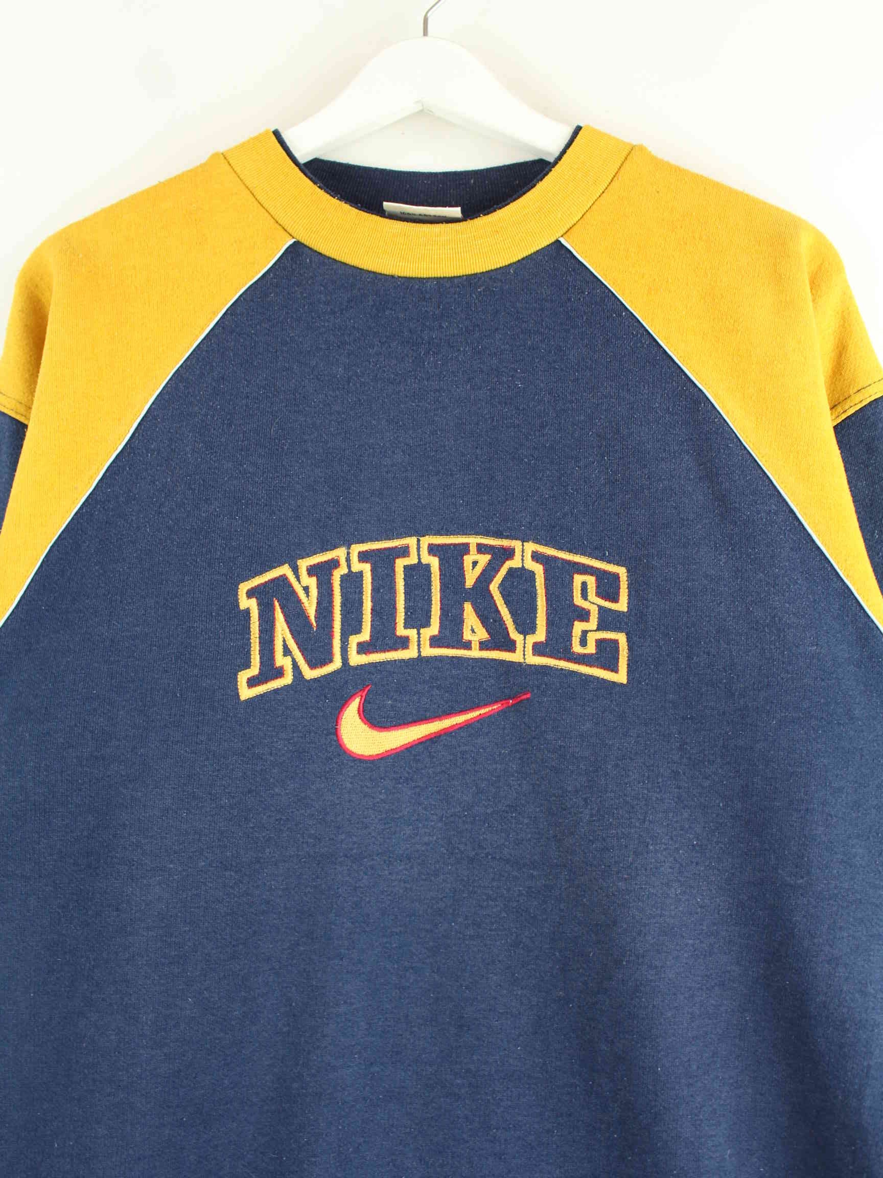 blue nike vintage sweater