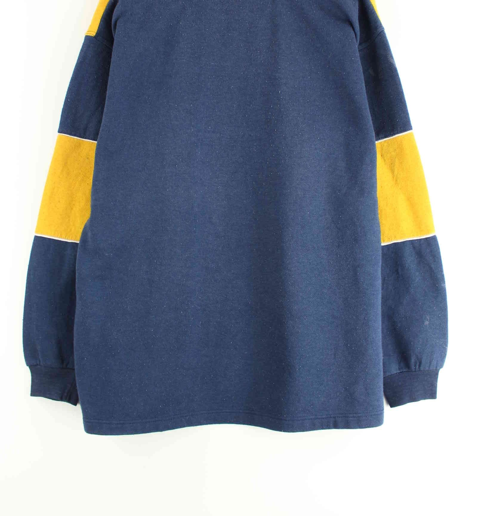 Nike 90s Vintage Logo Embroidered Sweater Blau XXL (detail image 6)