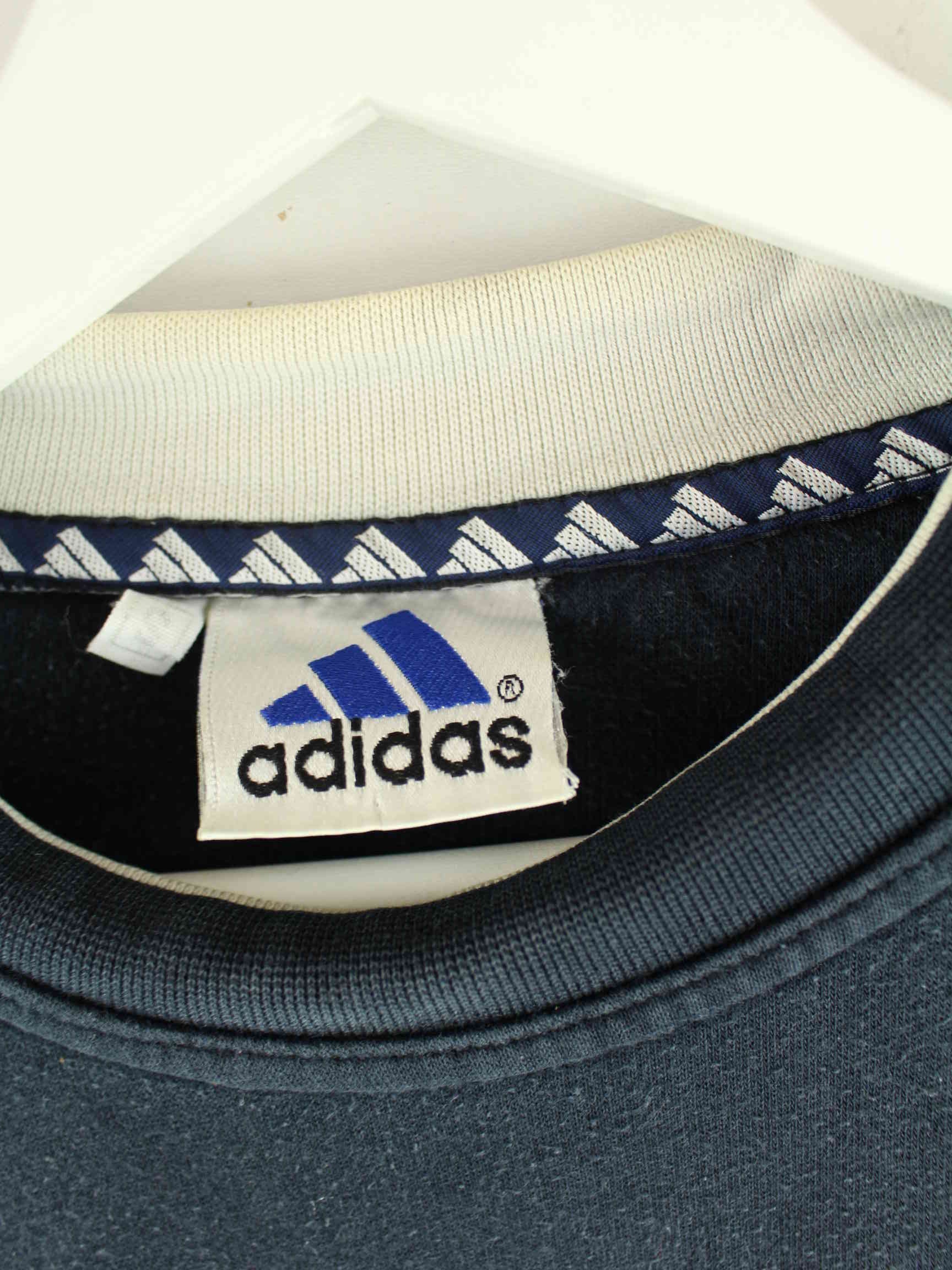 Adidas Equipment 90s Vintage Embroidered Sweater Blau S (detail image 2)