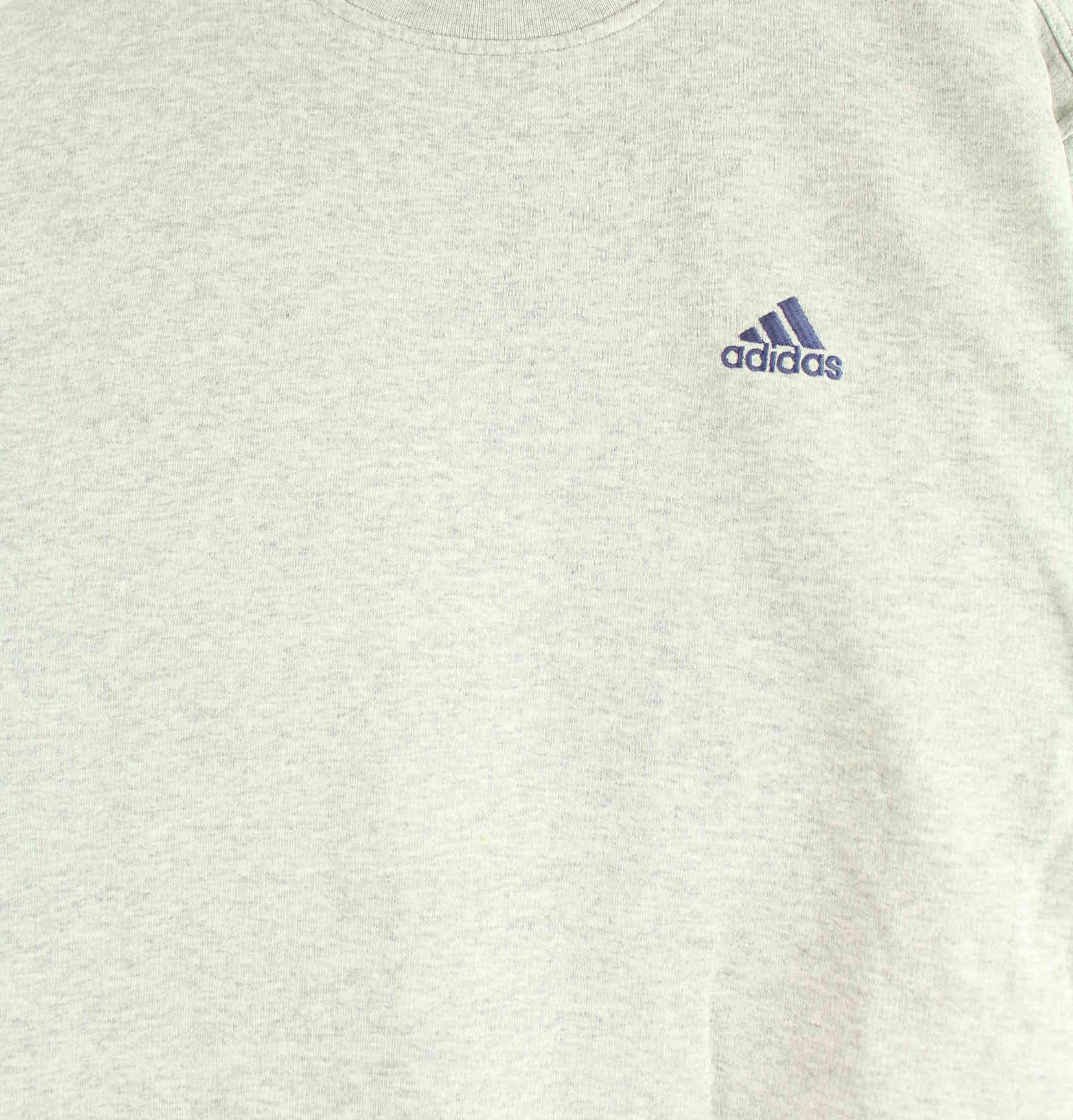 Adidas 90s Vintage Embroidered Sweater Grau S (detail image 1)