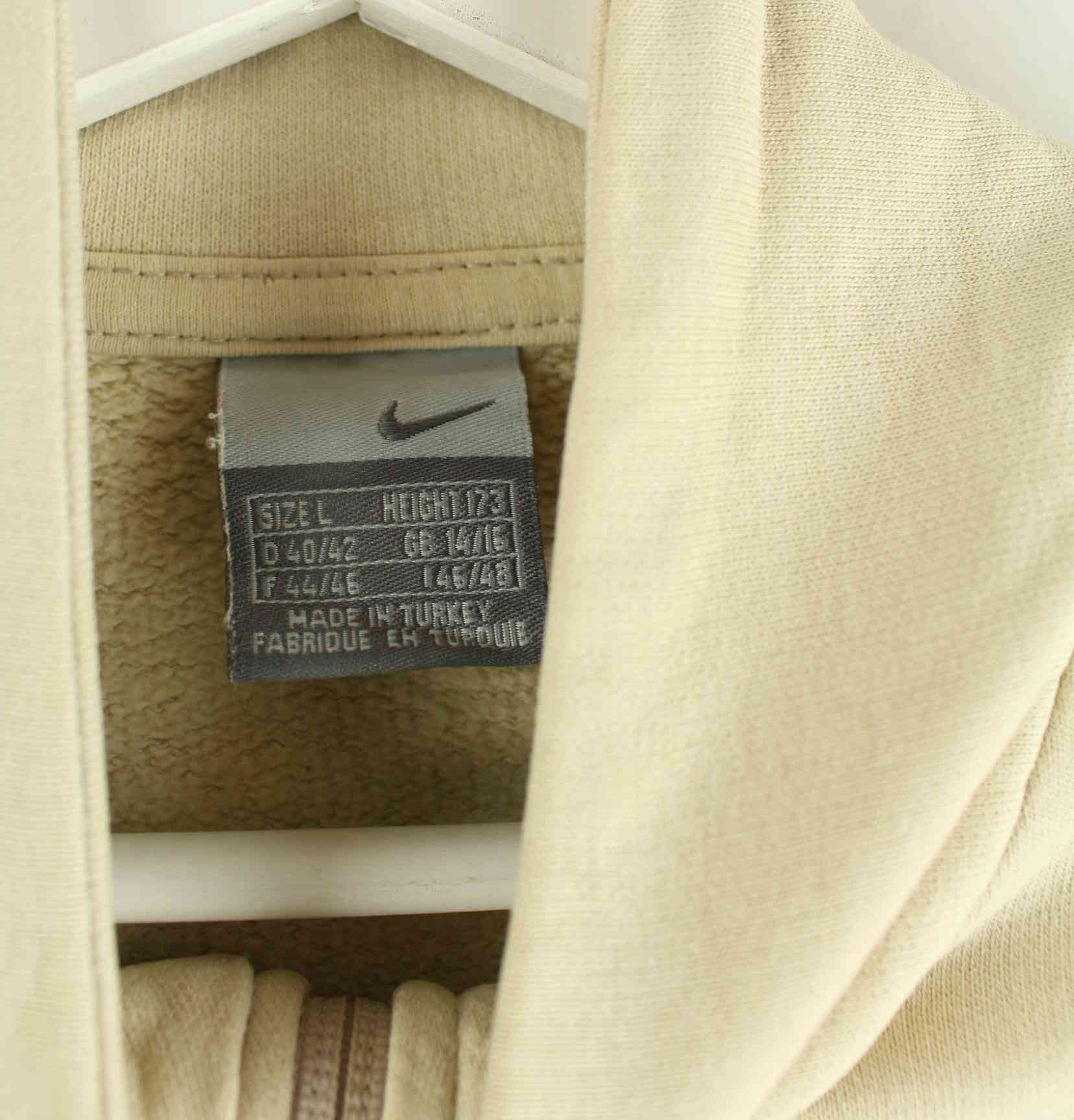 Nike Damen 00s Half Zip Sweater Beige L (detail image 2)