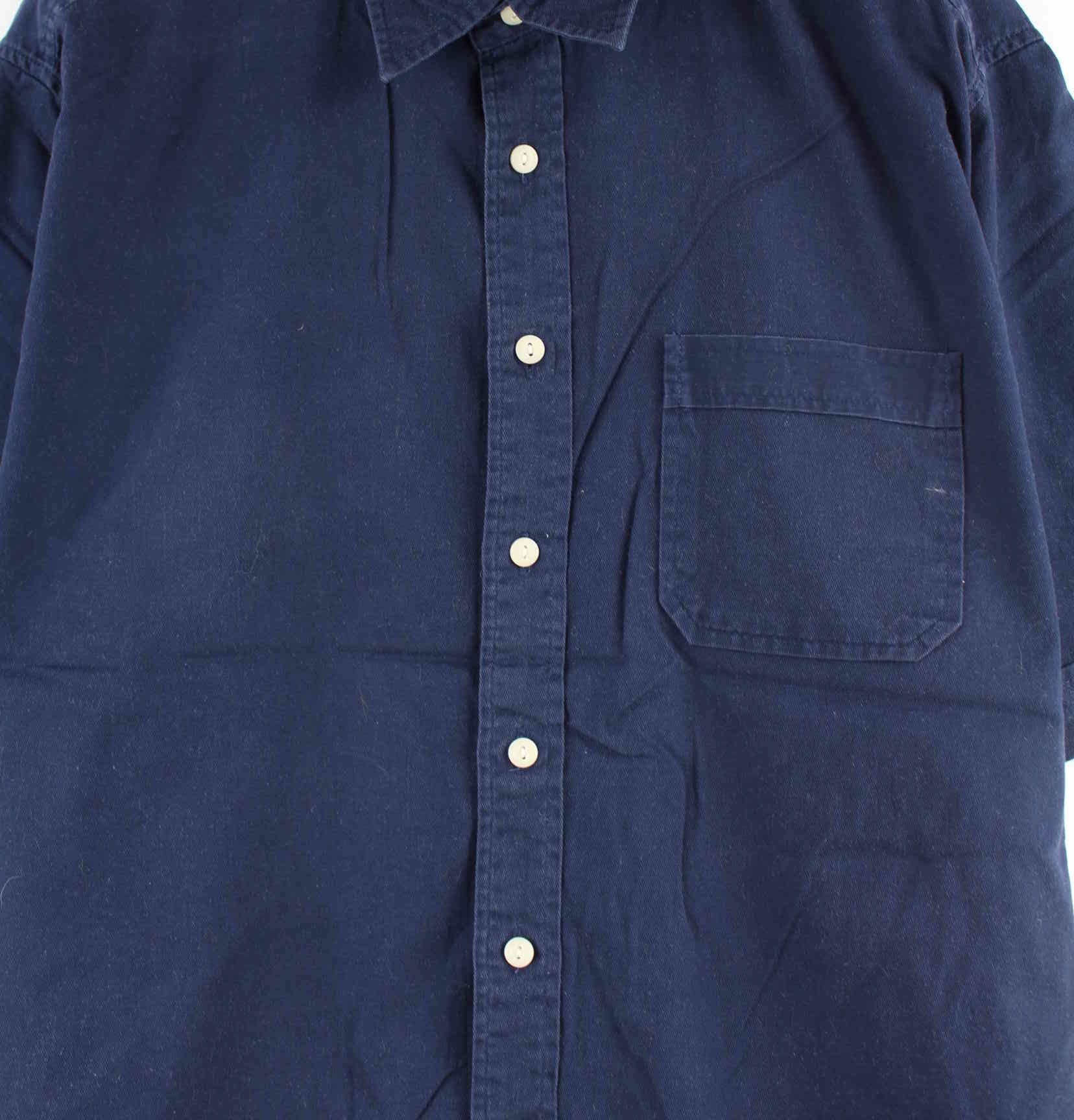 Levi's 90s Vintage Kurzarm Hemd Blau XL (detail image 1)