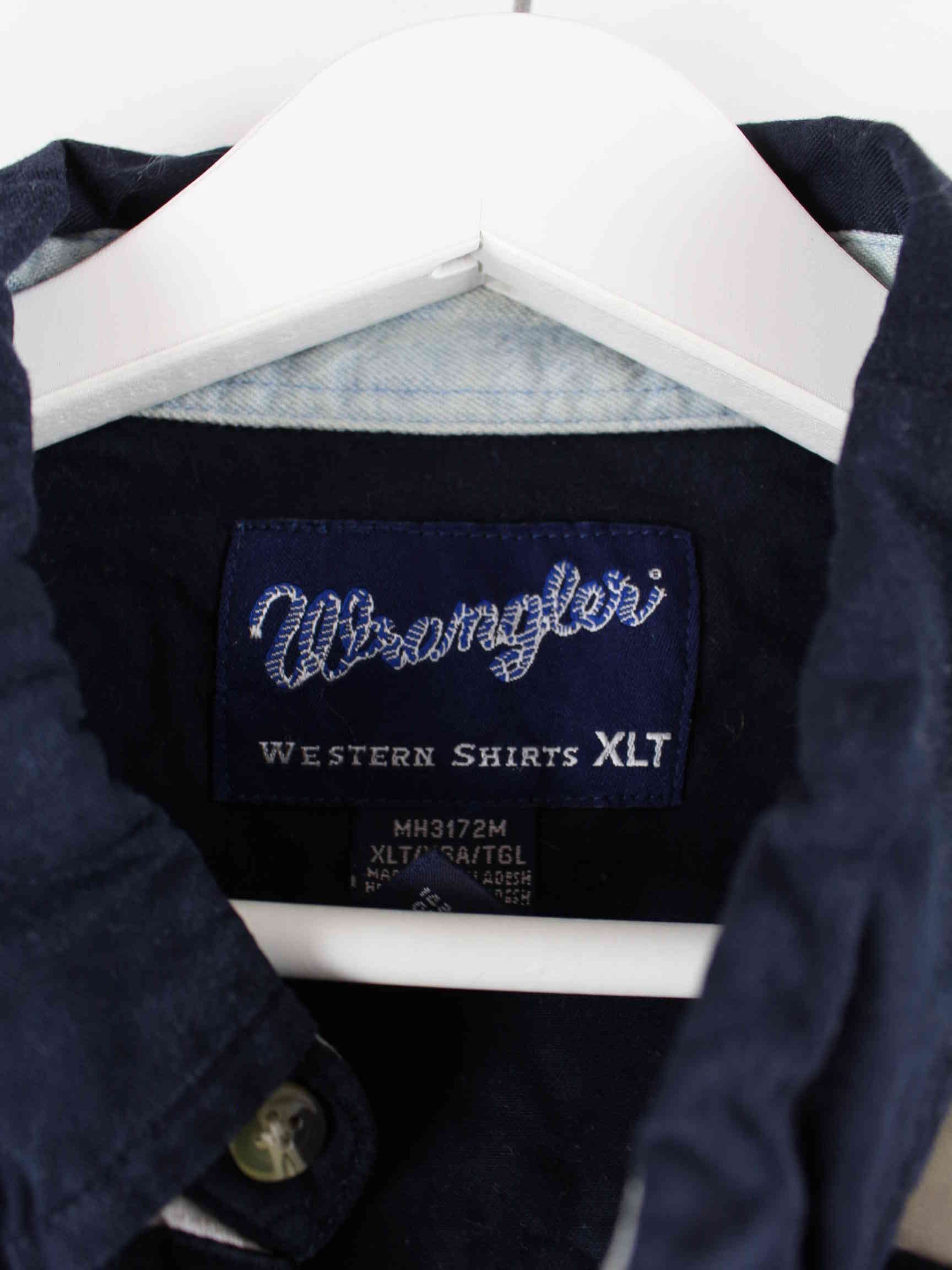Wrangler 90s Vintage Embroidered Hemd Blau 3XL (detail image 2)
