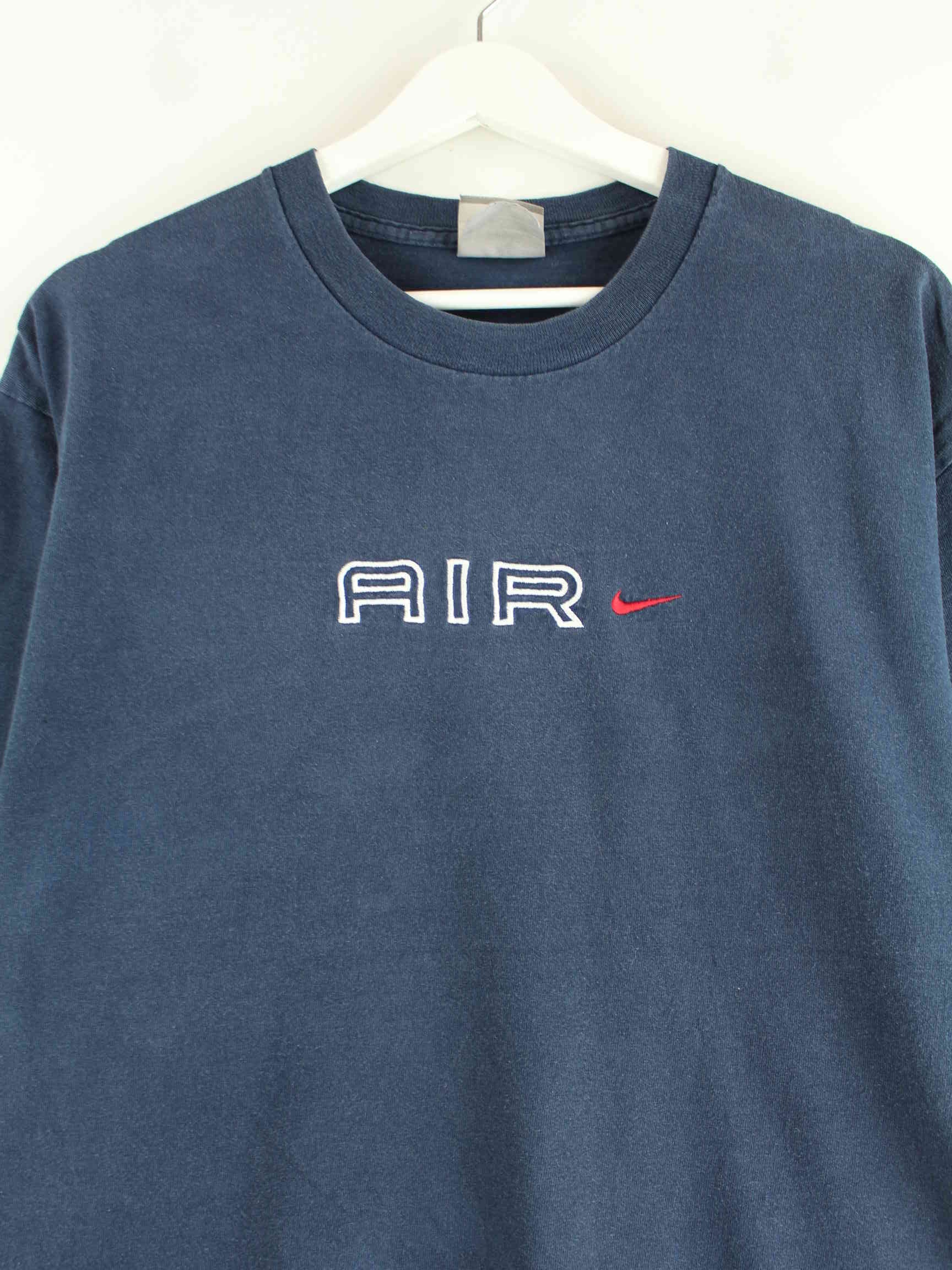 Nike Air 00s Embroidered T-Shirt Blau M (detail image 1)