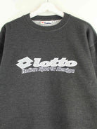 Lotto 90s Vintage Embroidered Sweater Grau M (detail image 1)