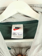 Nike 90s Vintage Big Swoosh Embroidered Half Zip Hoodie Grau XS (detail image 2)