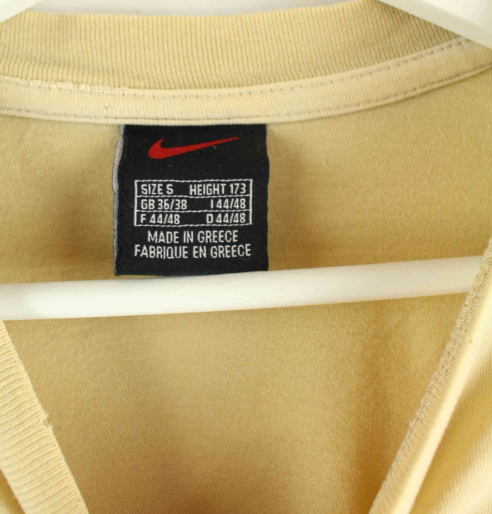Nike 90s Vintage Basic Swoosh T-Shirt Beige S (detail image 2)