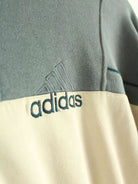 Adidas 90s Vintage Logo Embroidered Half Zip Sweater Beige L (detail image 5)