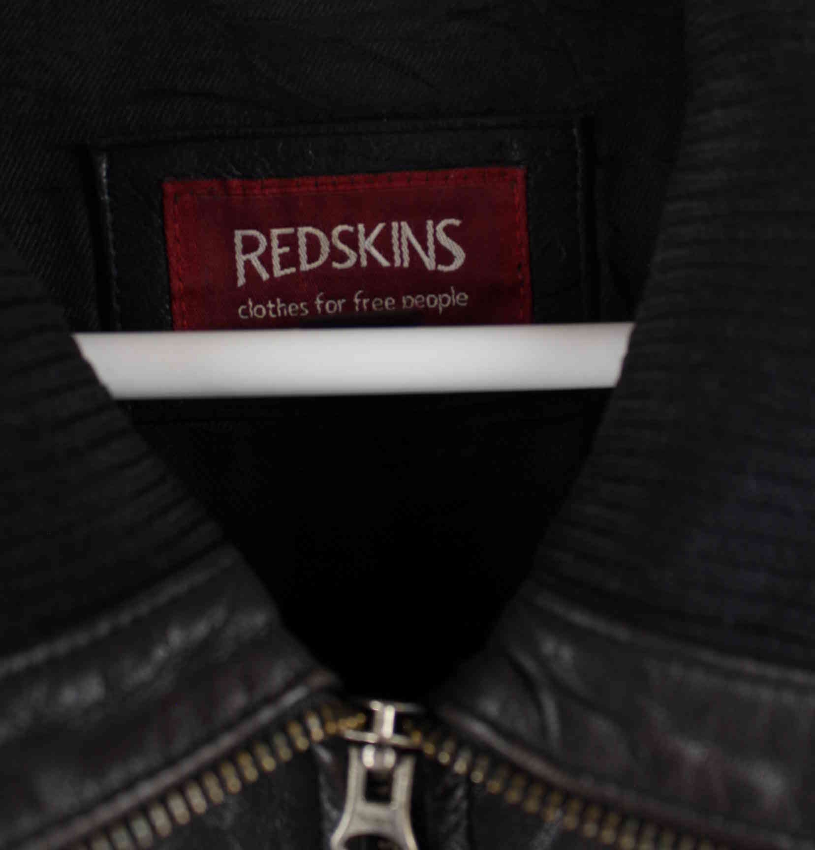 Redskins y2k Leder Jacke Schwarz XL (detail image 2)