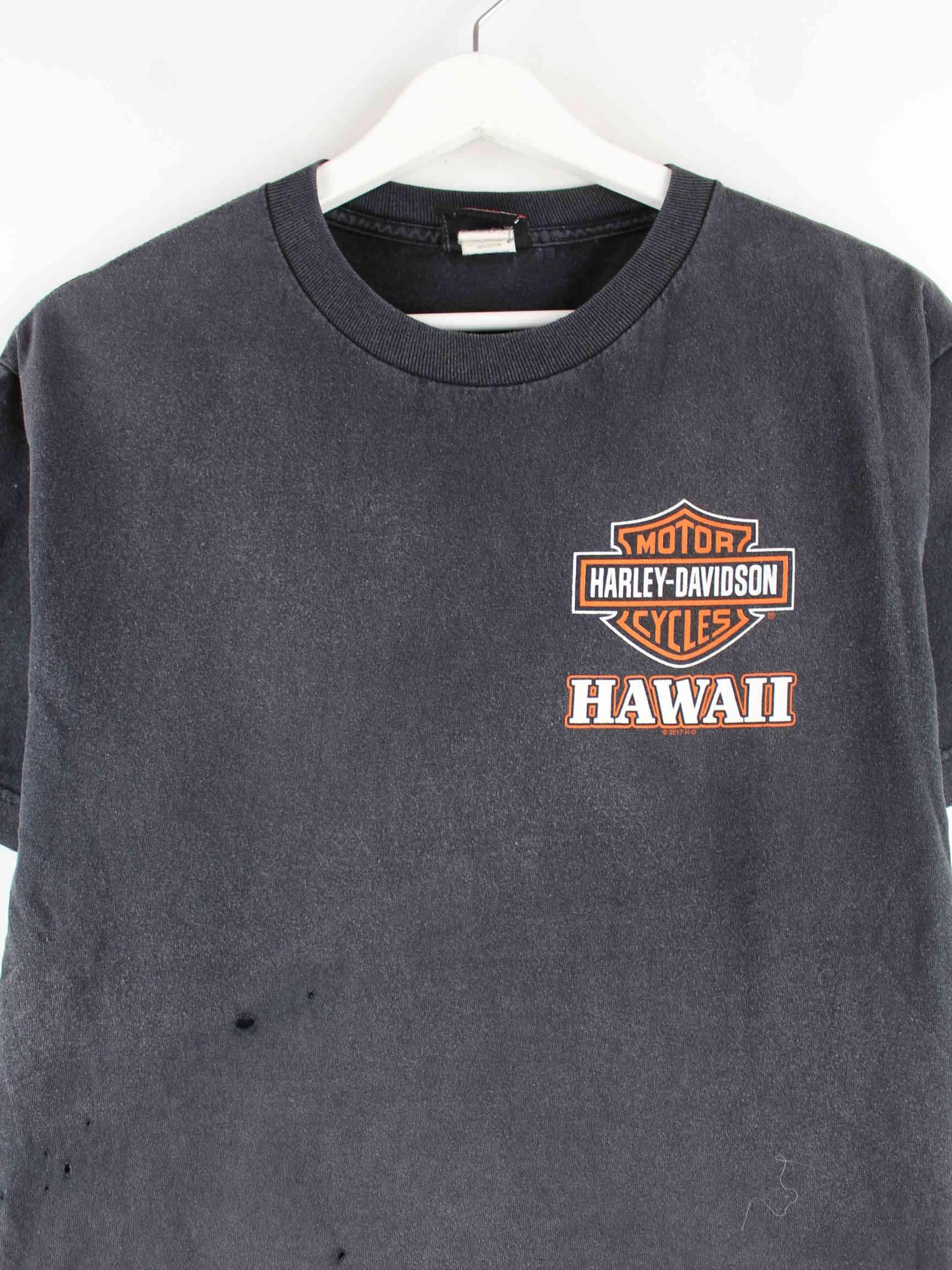 Harley Davidson 2017 Hawaii Print T-Shirt Schwarz M (detail image 1)