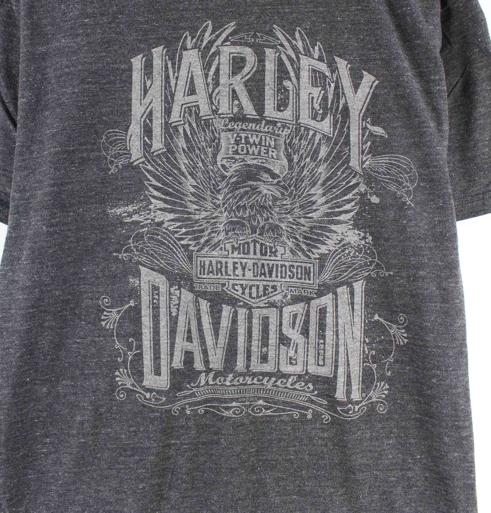 Harley Davidson Sandusky Ohio Print T-Shirt Grau L (detail image 1)