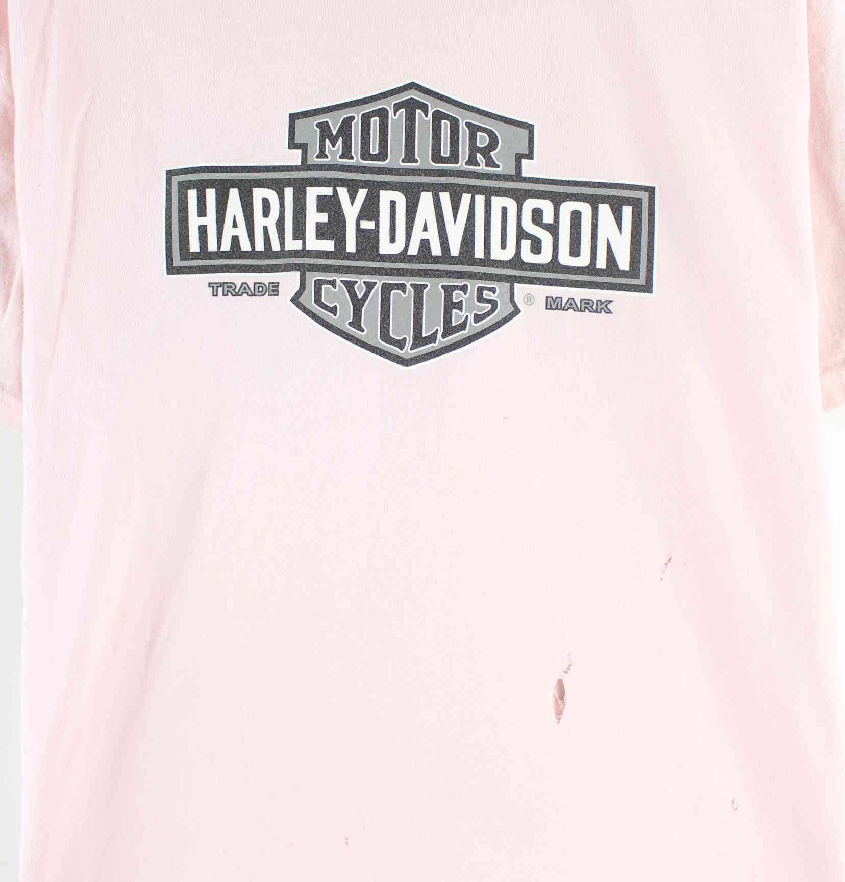 Harley Davidson 2004 Minnesota Elk River Print T-Shirt Rosa M (detail image 1)
