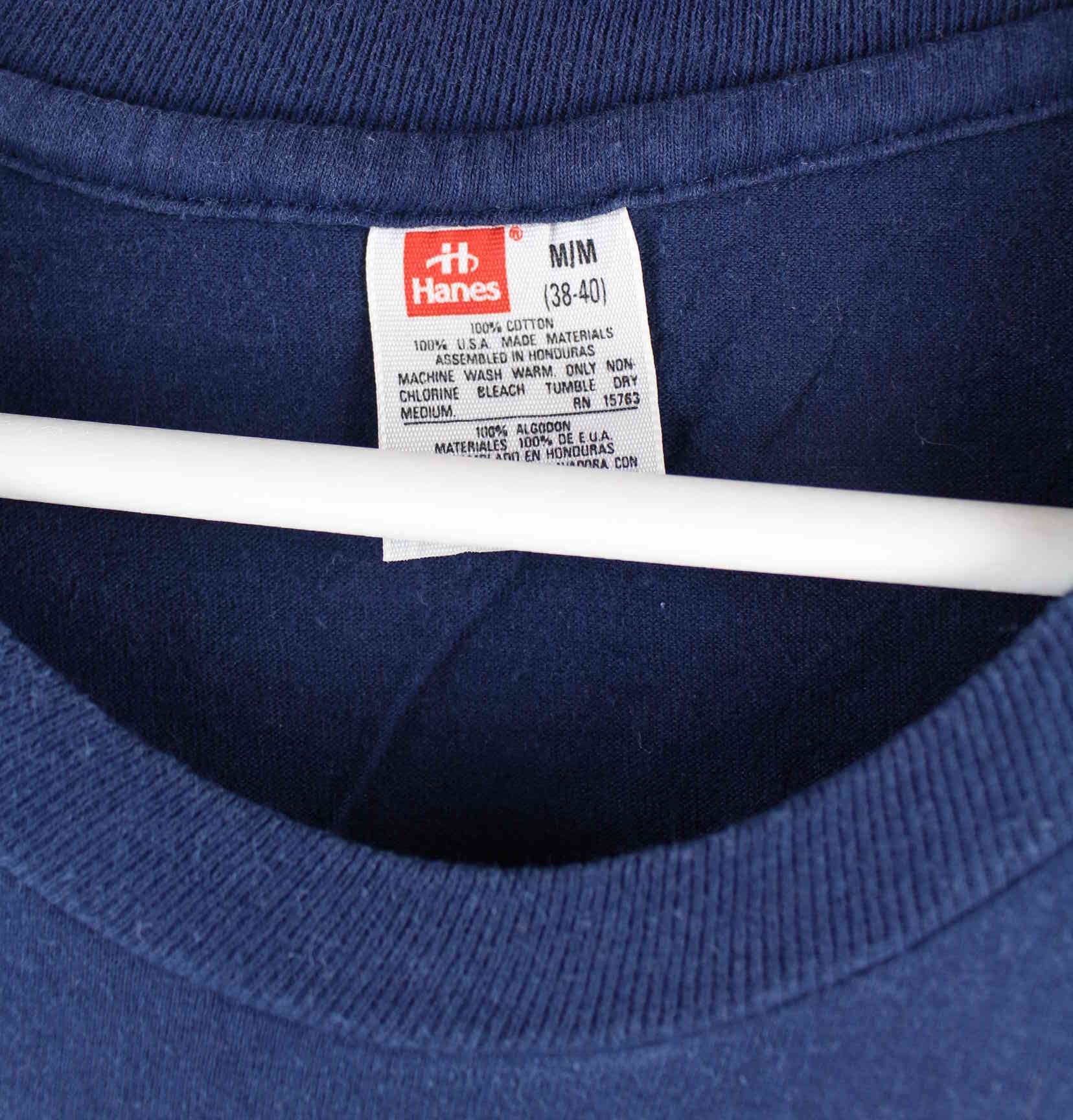 Hanes y2k Basic Single Stitched T-Shirt Blau M (detail image 2)