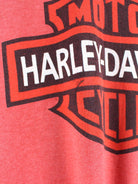Harley Davidson y2k Print T-Shirt Rot L (detail image 5)