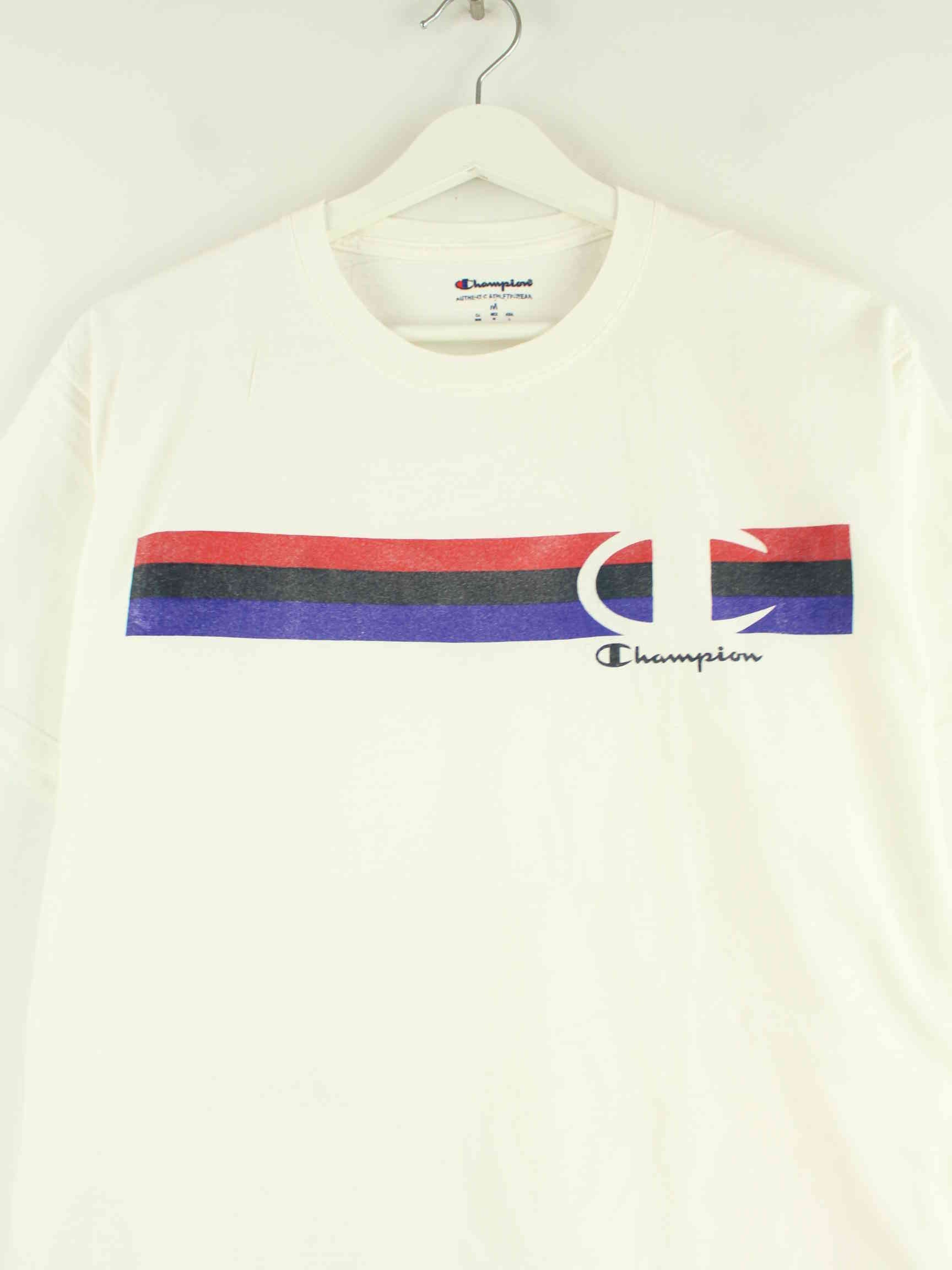 Champion Print T-Shirt Weiß M (detail image 1)