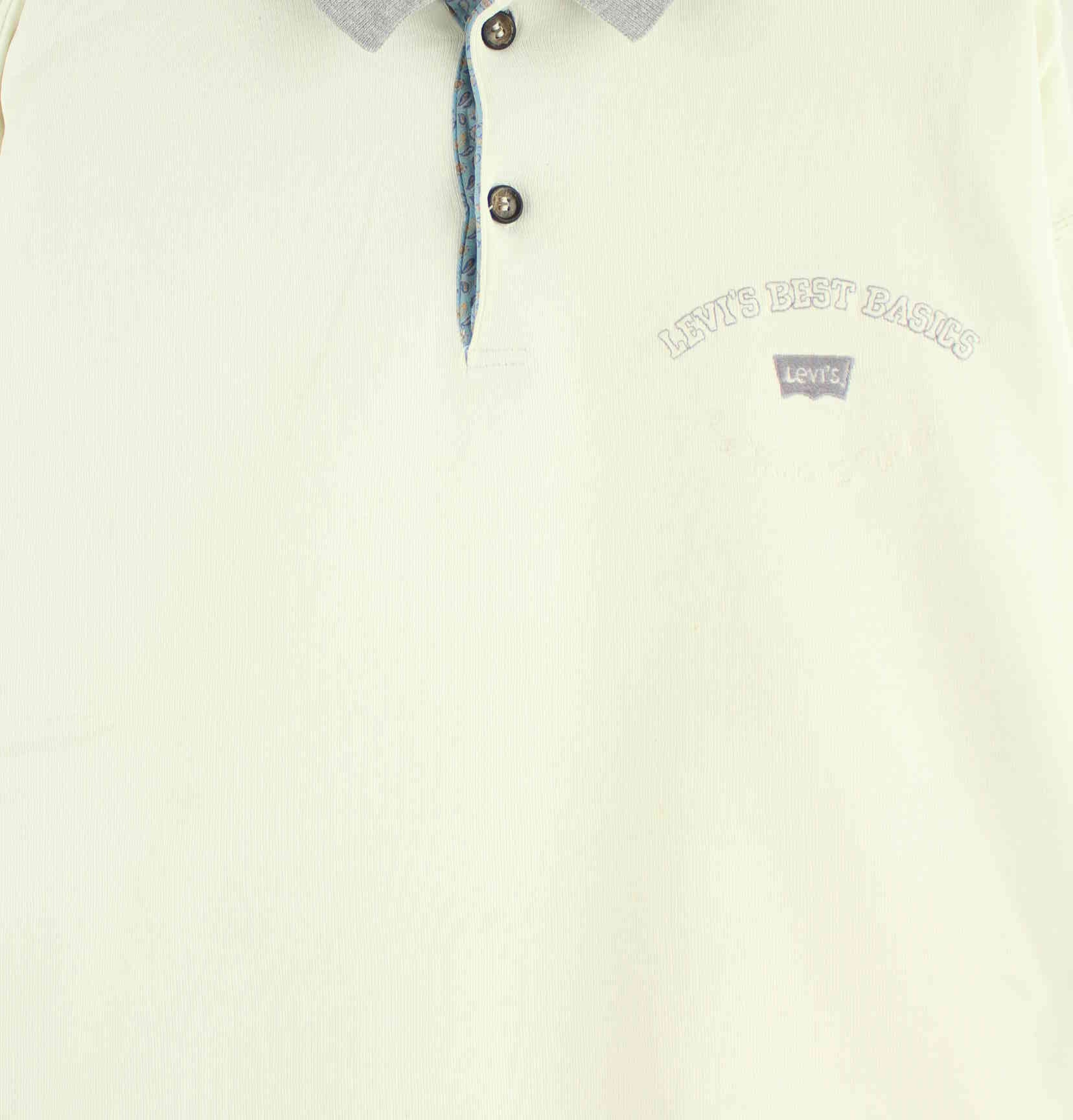 Levi's Embroidered Langarm Polo Beige L (detail image 1)