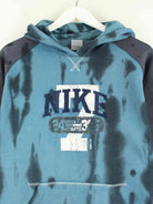 Nike 00s Embroidered Tie Dye Hoodie Blau M (detail image 1)