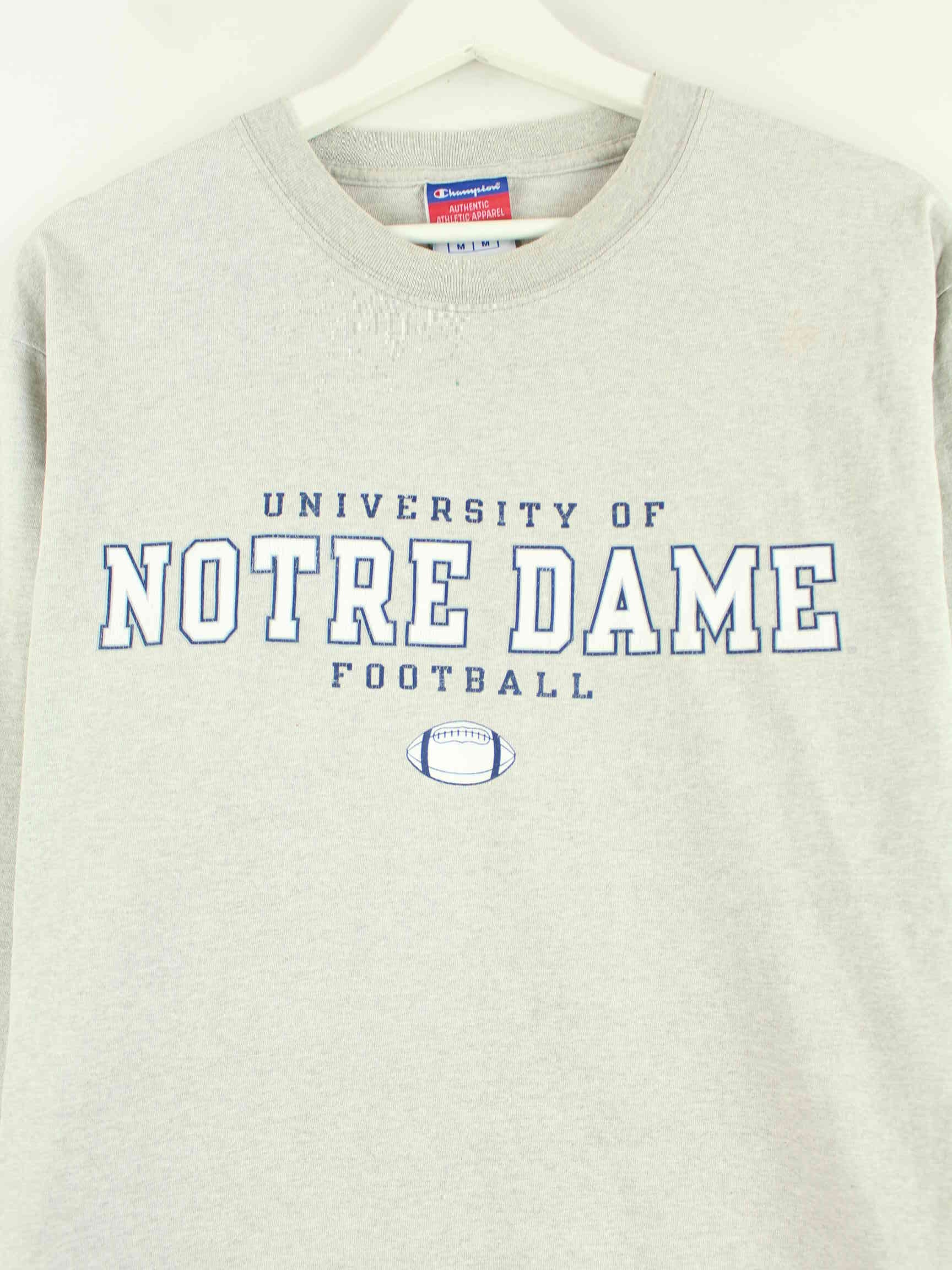 Champion Notre Dame University Print Sweatshirt Grau M (detail image 1)