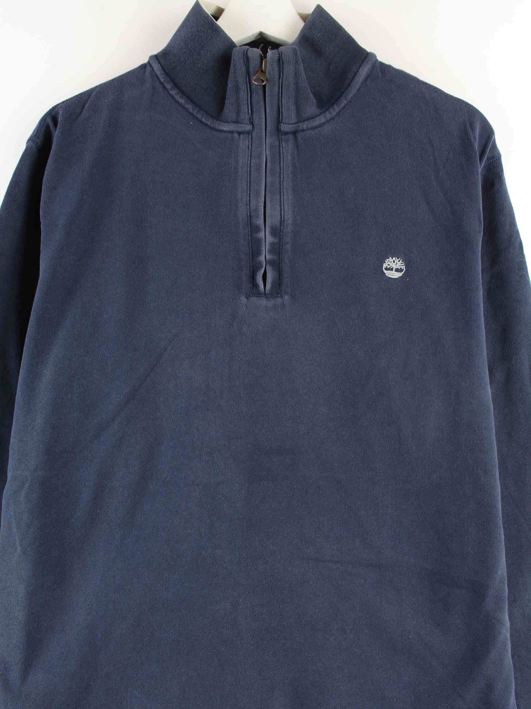 Timberland Basic Half Zip Sweater Blau L (detail image 1)