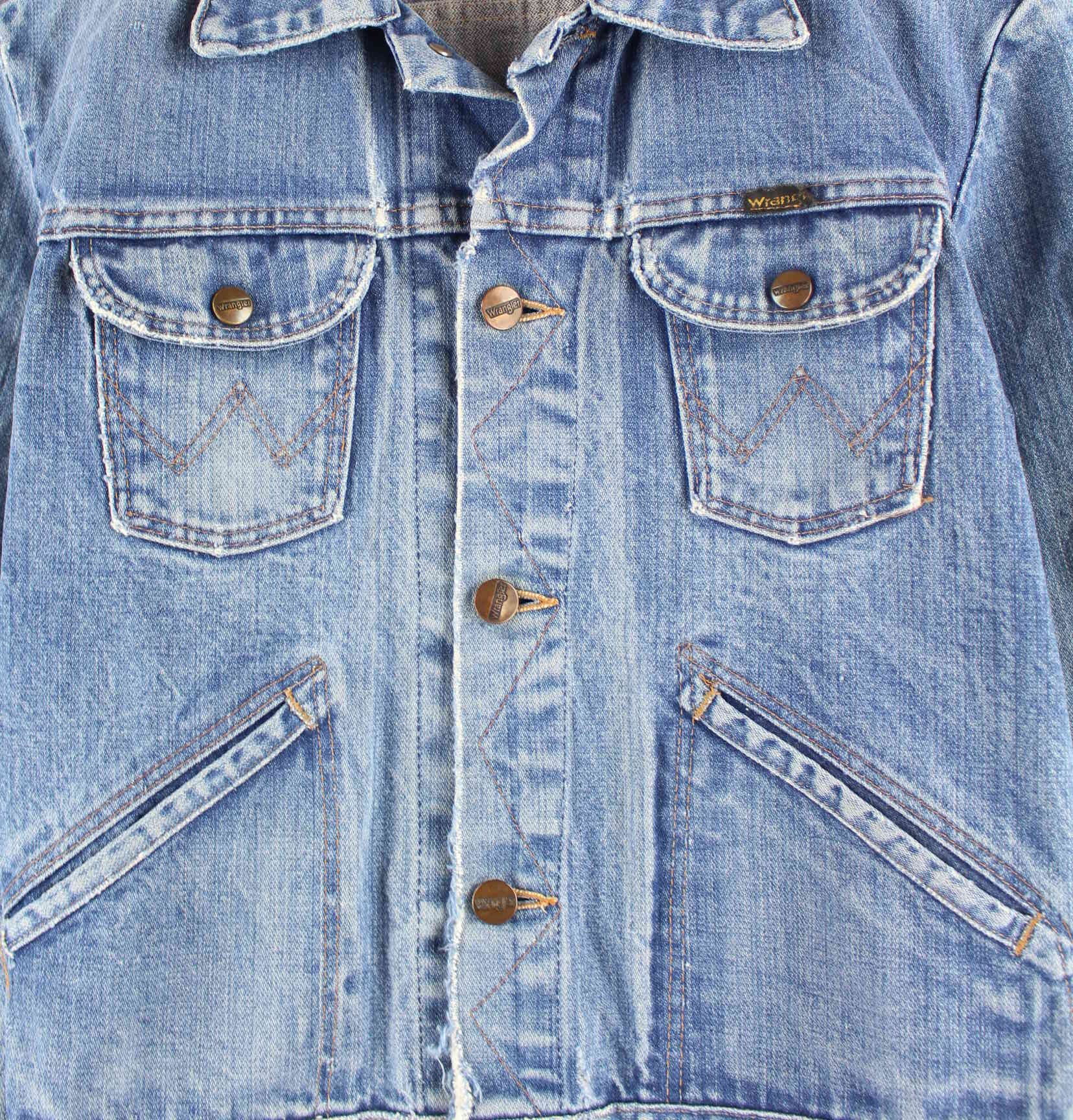 Wrangler Damen 90s Vintage Denim Jacke Blau XS (detail image 1)