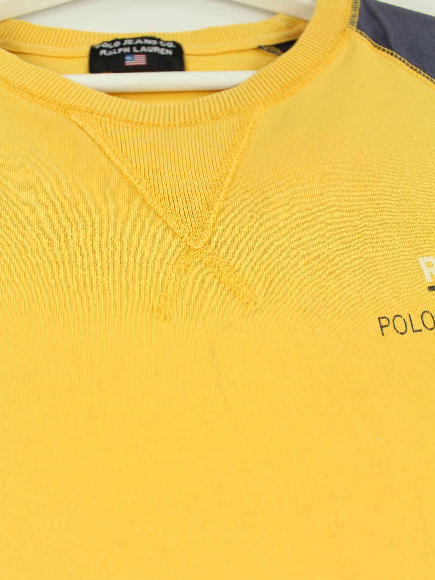 Ralph Lauren 00s Print T-Shirt Gelb XL (detail image 5)
