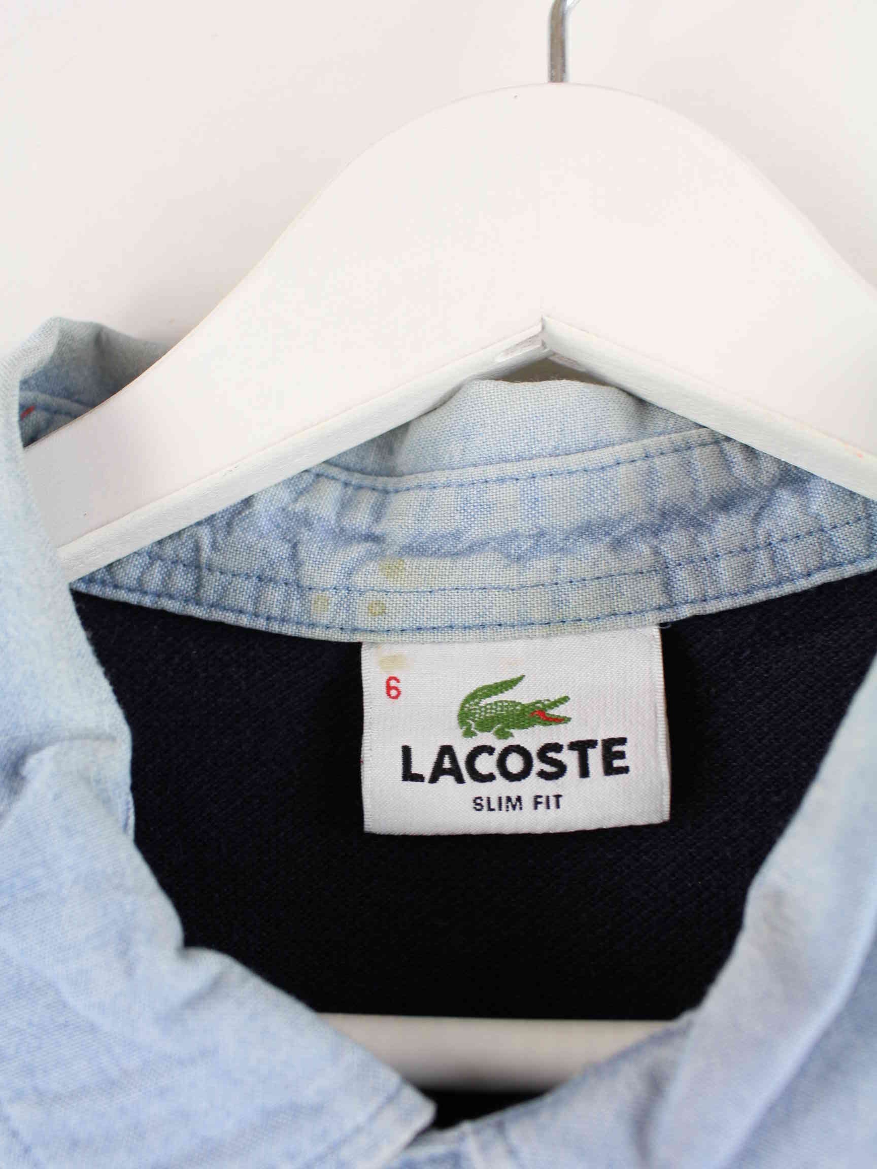 Lacoste 00s Langarm Polo Blau L (detail image 2)