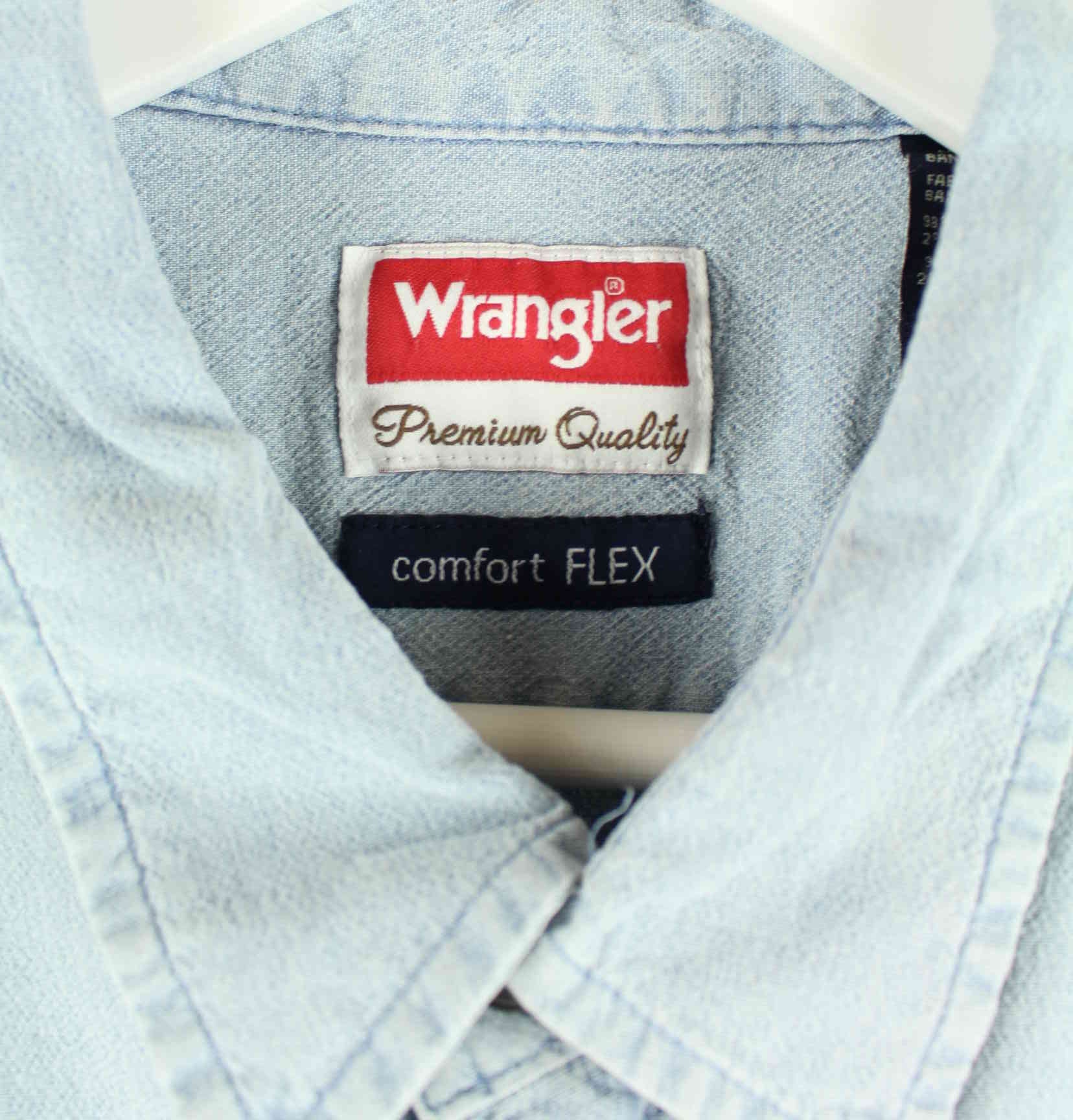 Wrangler 00s Comfort Flex Kurzarm Hemd Blau XL (detail image 2)