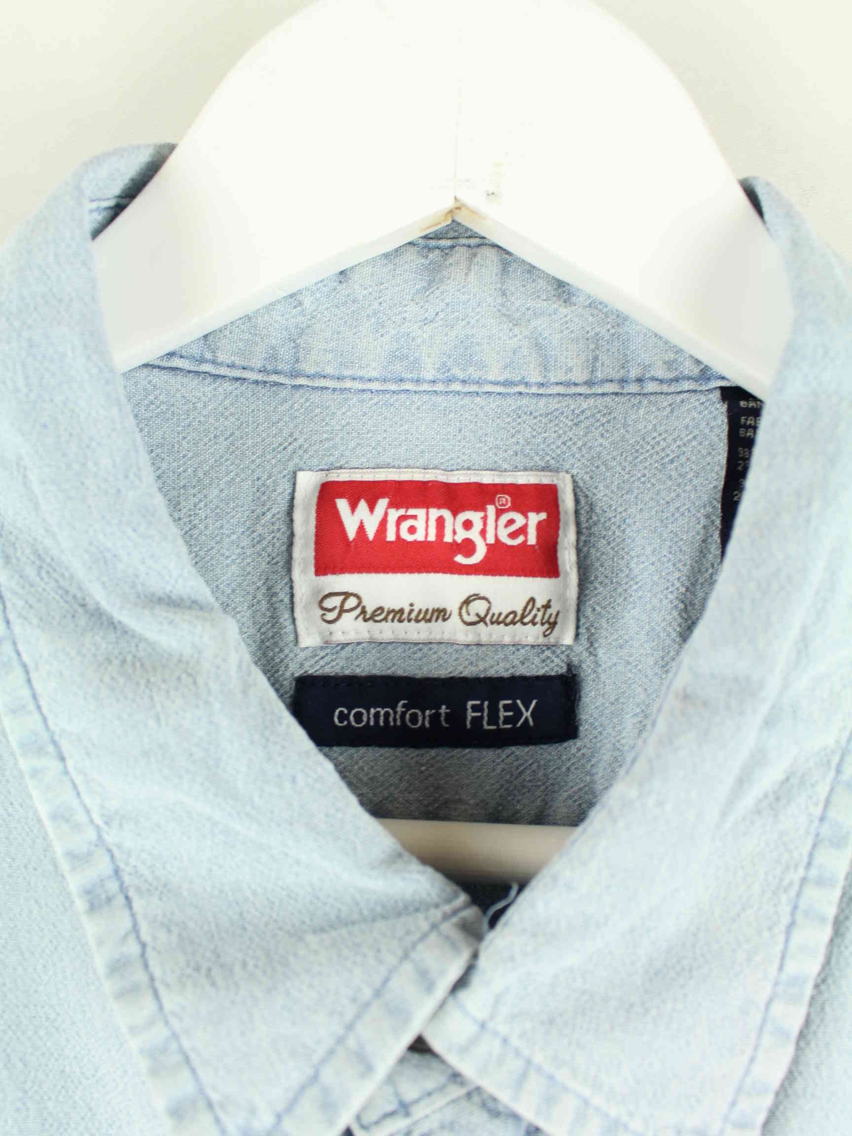 Wrangler 00s Comfort Flex Kurzarm Hemd Blau XL (detail image 2)
