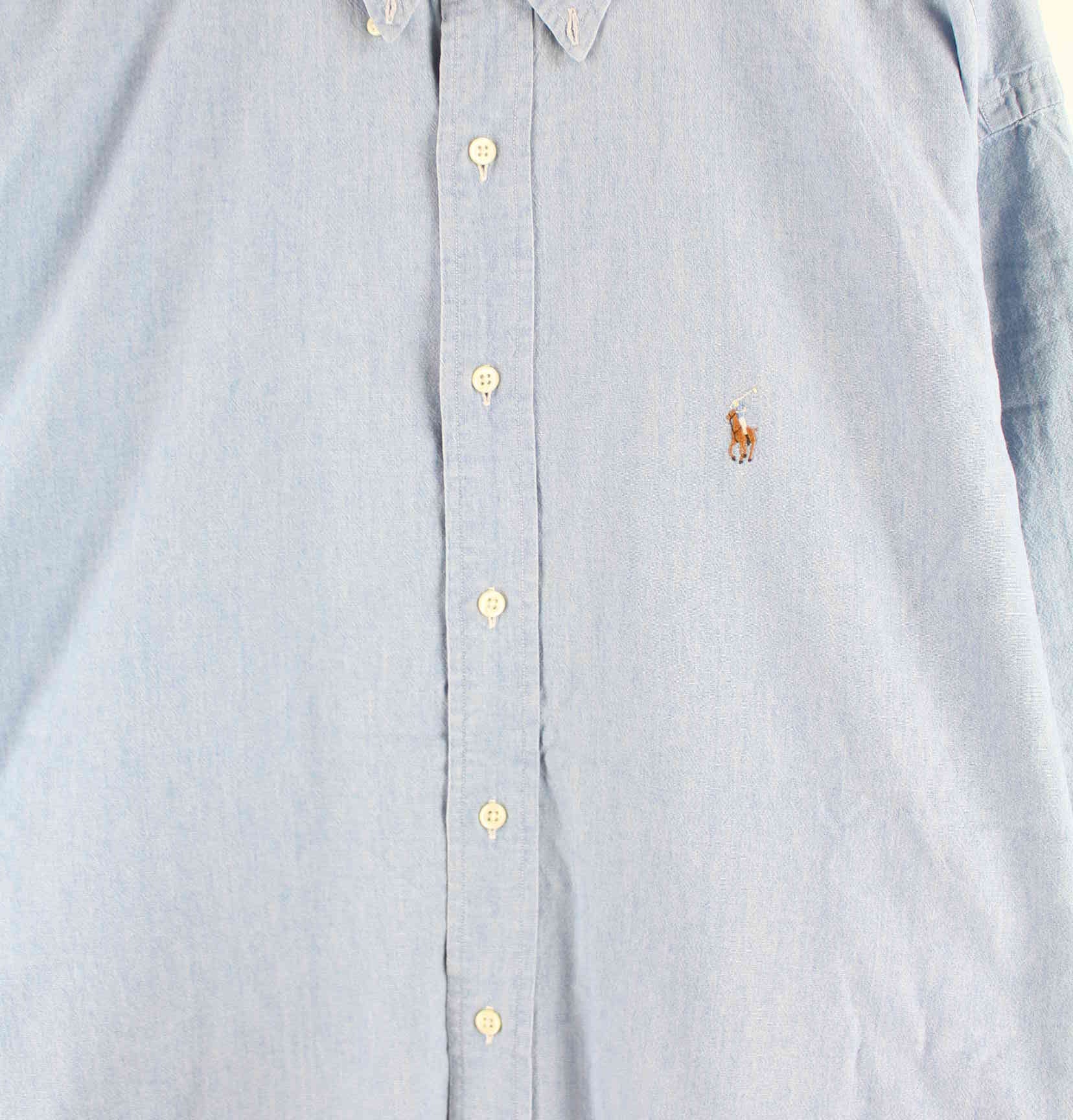 Ralph Lauren y2k Embroidered Hemd Blau XL (detail image 1)