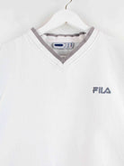 Fila 00s Embroidered V-Neck Sweater Weiß M (detail image 1)