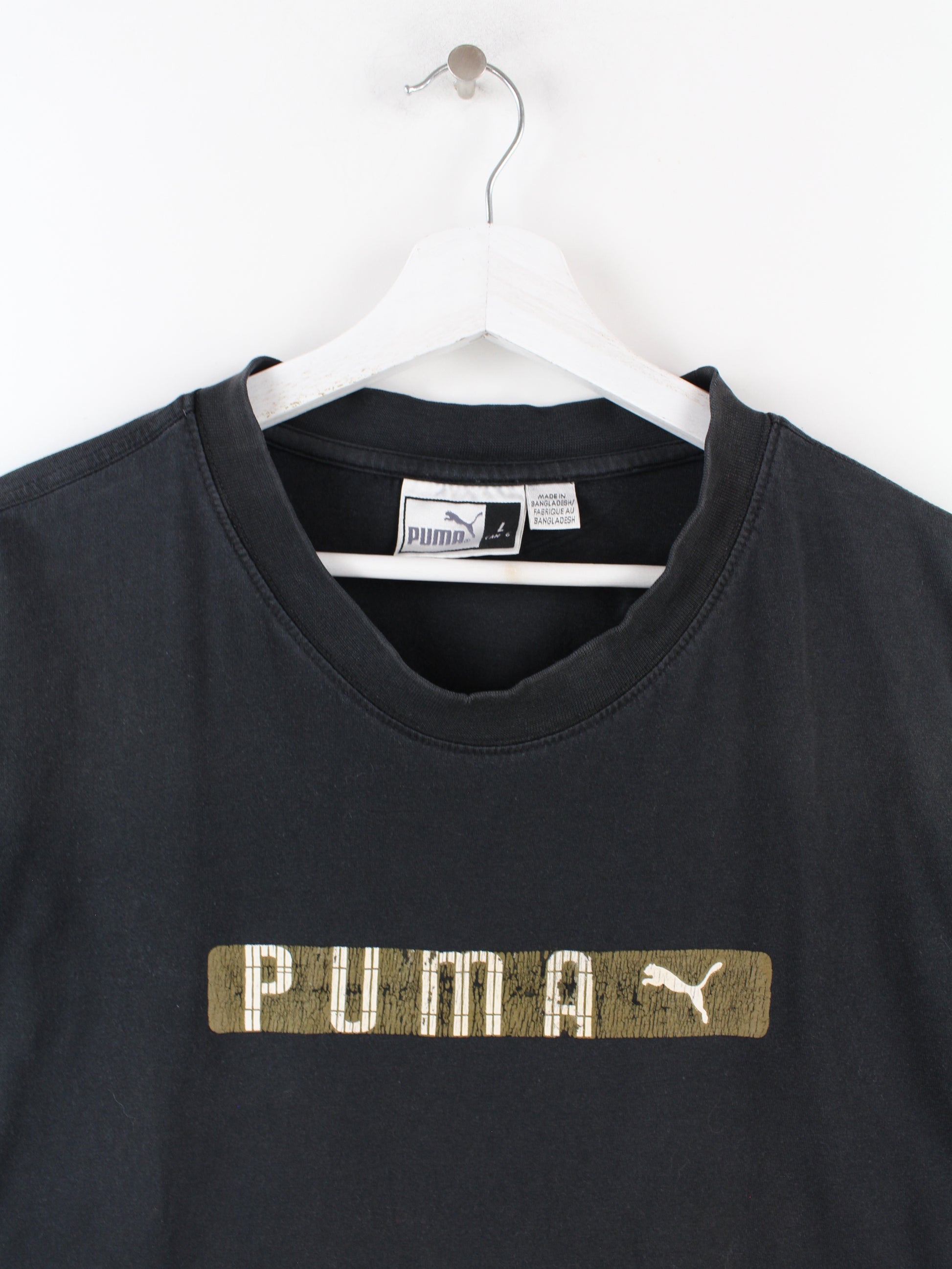 Schwarz Puma Peeces T-Shirt L –