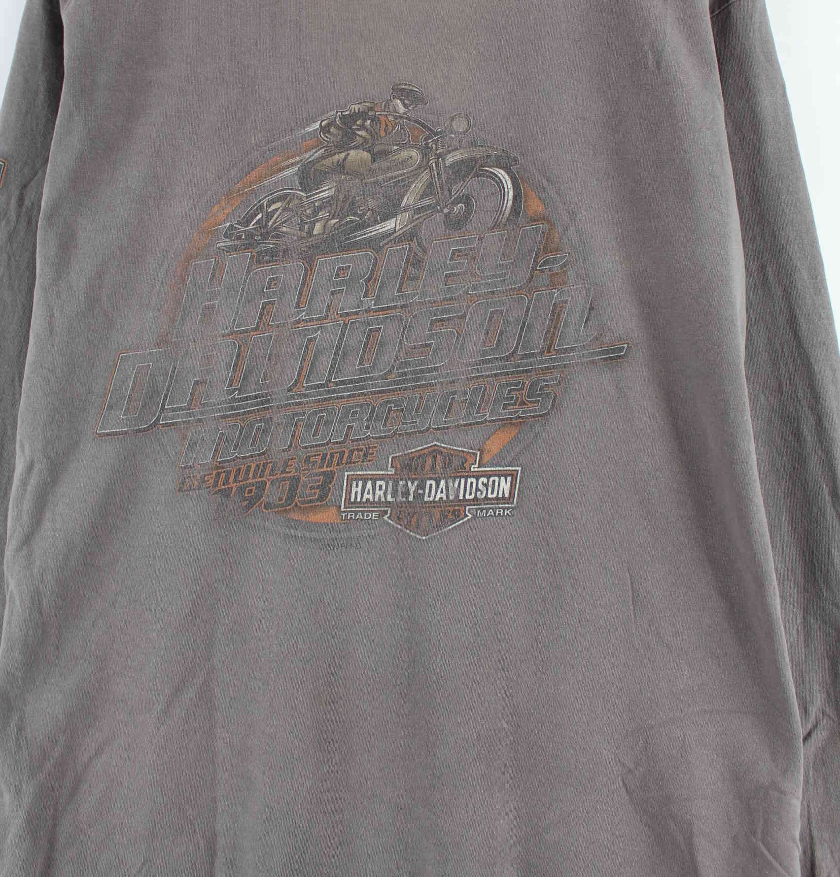 Harley Davidson y2k Nashville Print Sweatshirt Braun L (detail image 1)