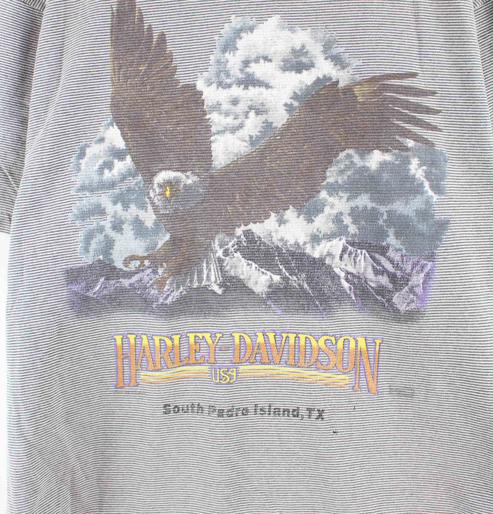 Harley Davidson 80s Vintage South Padre Island Single Stitched T-Shirt Grau XL (detail image 1)