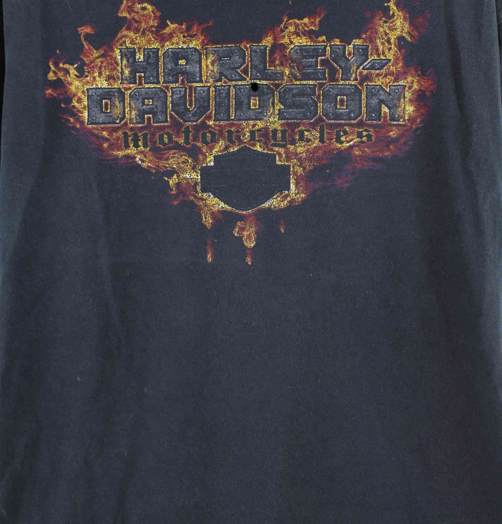 Harley Davidson y2k Print T-Shirt Schwarz XL (detail image 1)