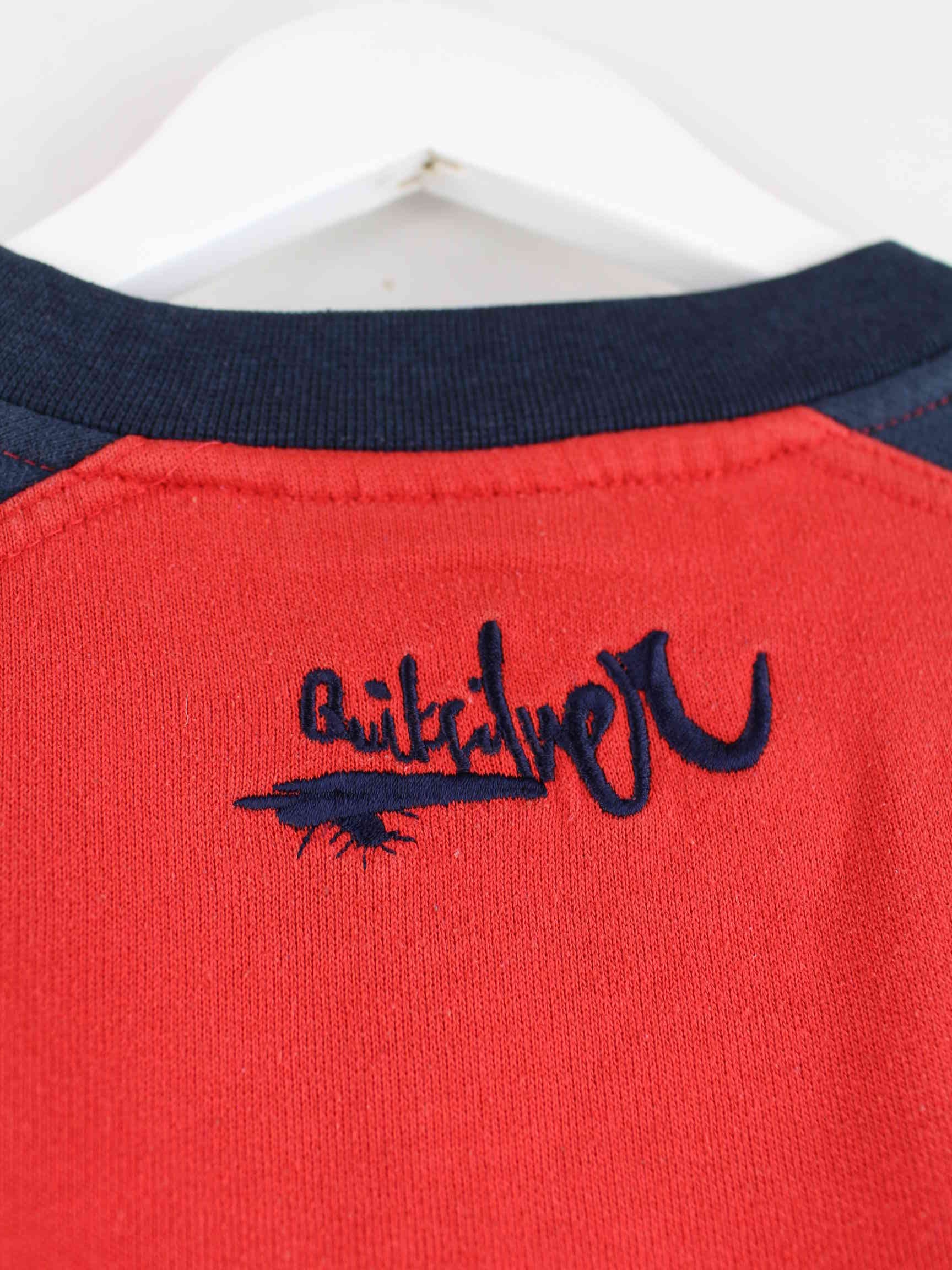 Quiksilver 00s Embroidered Sweater Rot M (detail image 4)