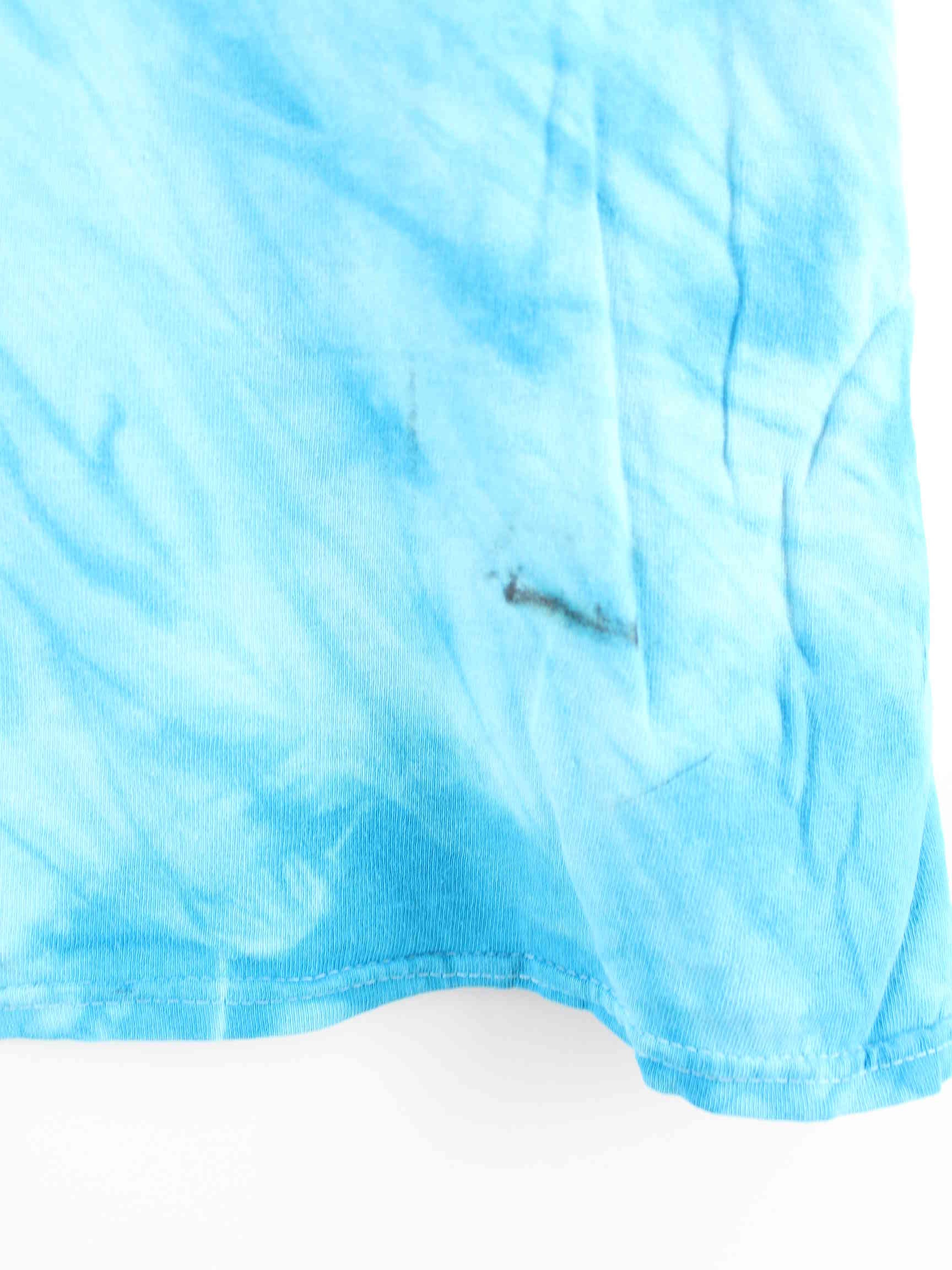 Gildan Street Embroidered Tie Dye T-Shirt Blau XL (detail image 3)