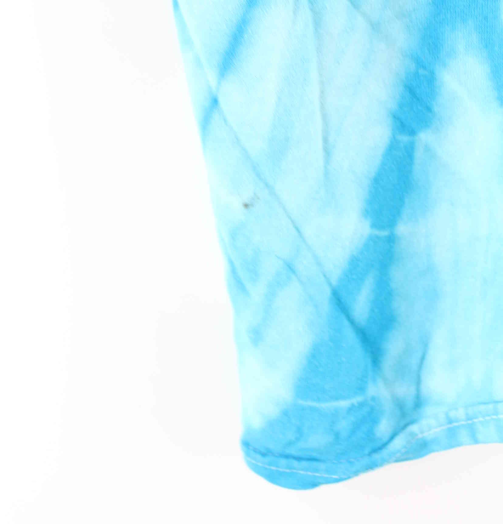 Gildan Street Embroidered Tie Dye T-Shirt Blau XL (detail image 4)