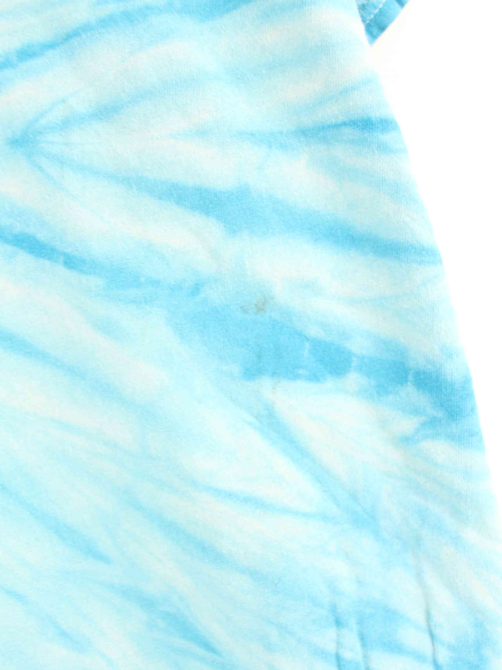 Gildan Street Embroidered Tie Dye T-Shirt Blau XL (detail image 5)