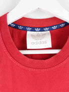 Adidas 80s Vintage Trefoil Print T-Shirt Rot M (detail image 2)