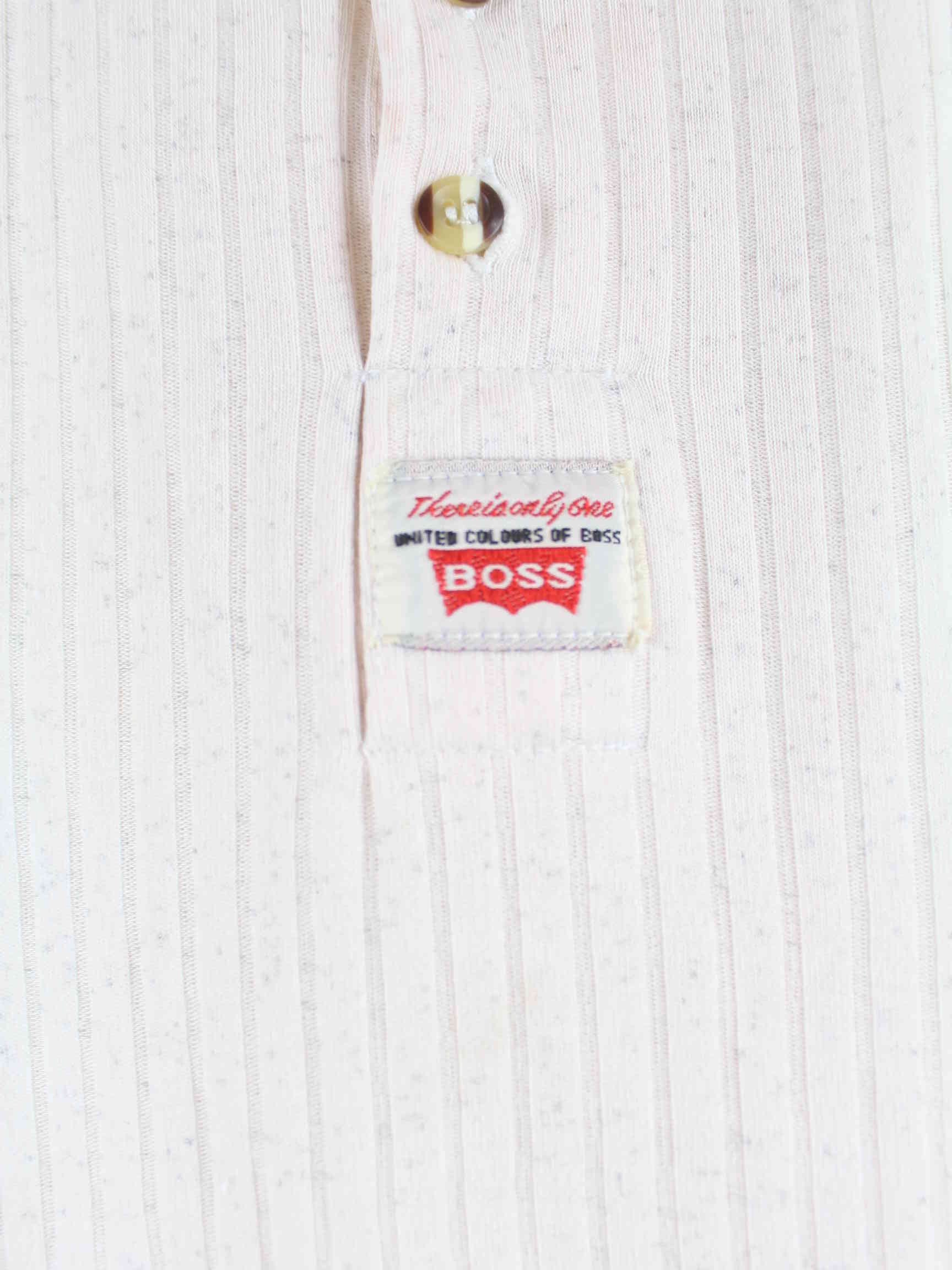Hugo Boss 90s Vintage T-Shirt Beige L (detail image 2)