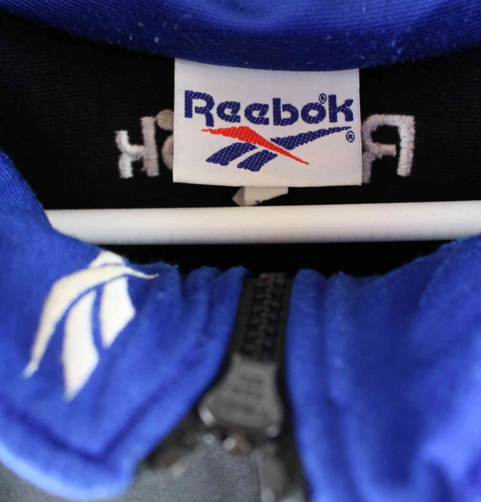 Reebok 90s Vintage Embroidered Trainingsjacke Blau L (detail image 2)
