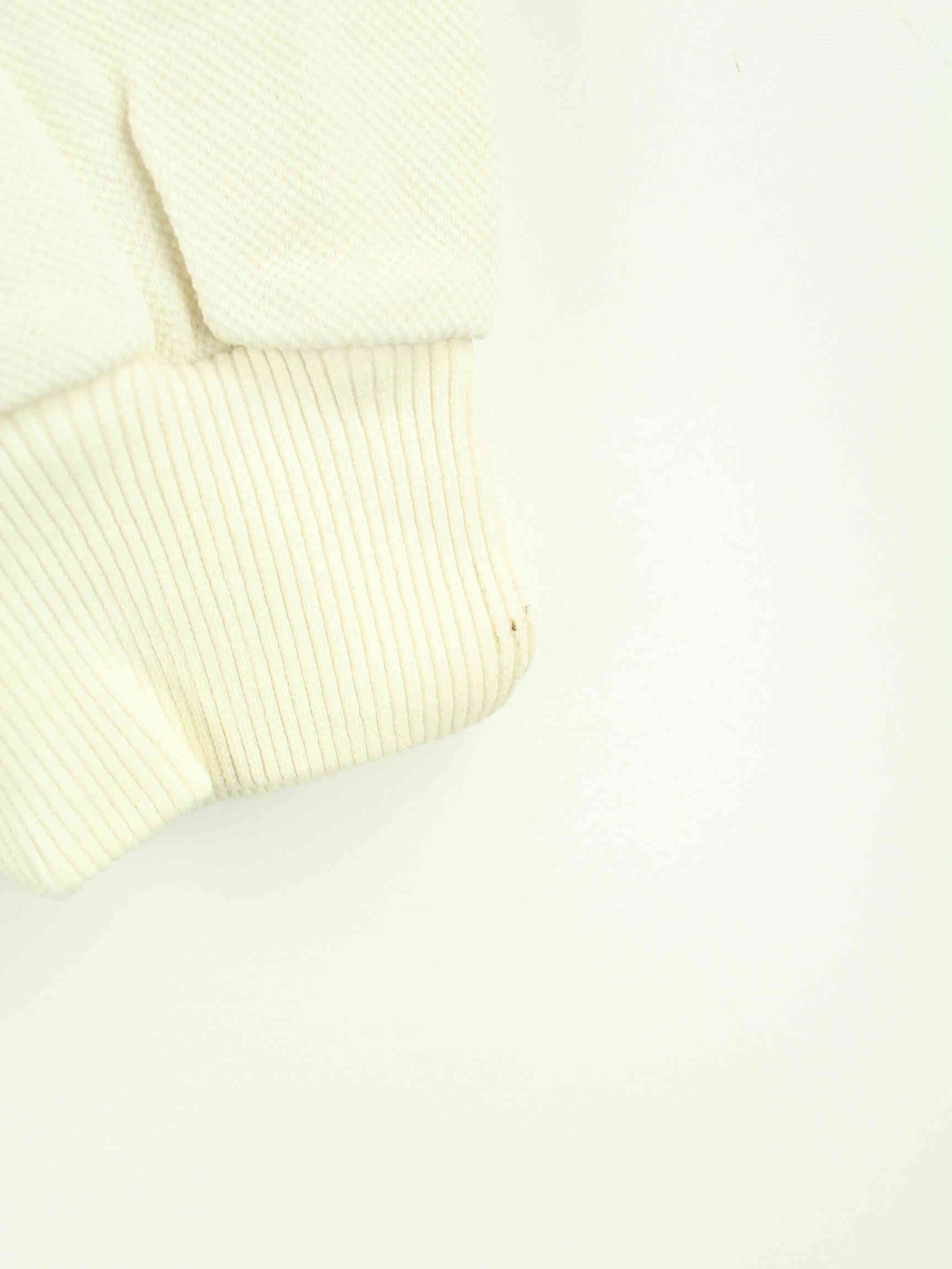 Lacoste 90s Vintage Polo Sweater Beige M (detail image 4)