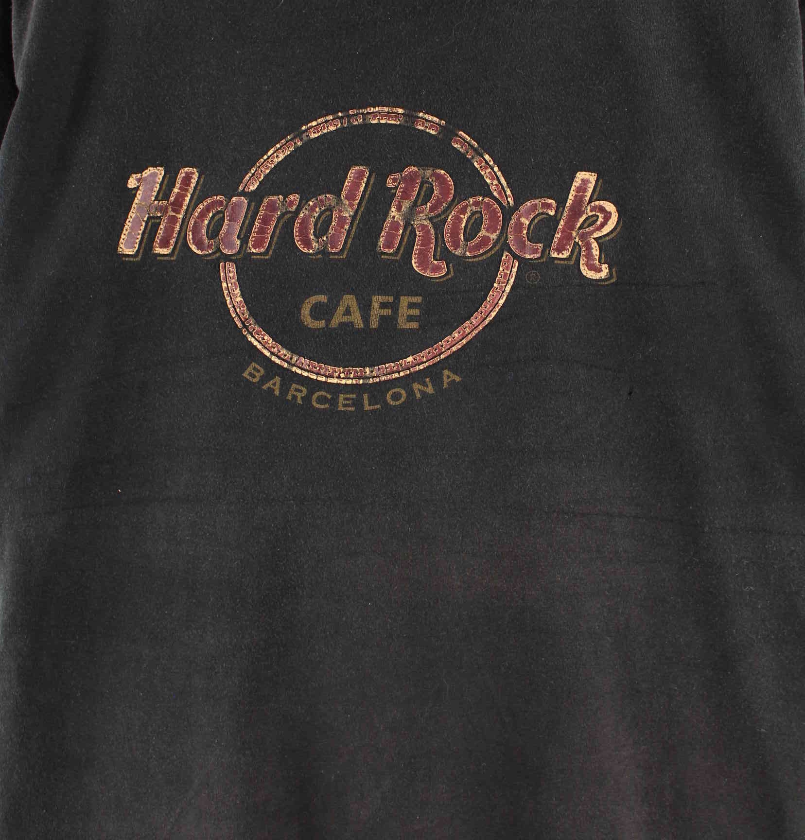 Hard Rock Cafe y2k Barcelona Print T-Shirt Schwarz S (detail image 1)