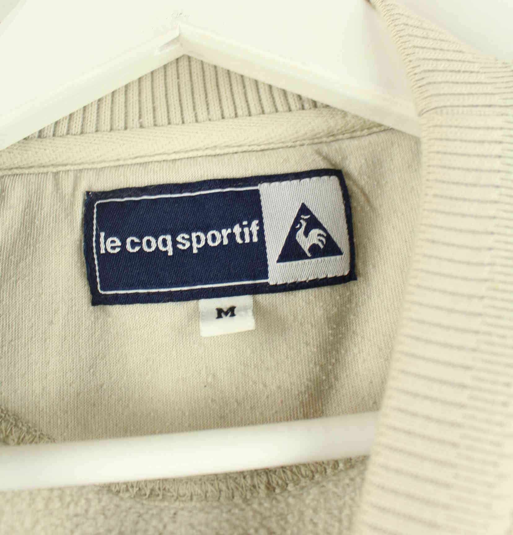 Le Coq Sportif 90s Vintage Embroidered Sweater Beige L (detail image 5)