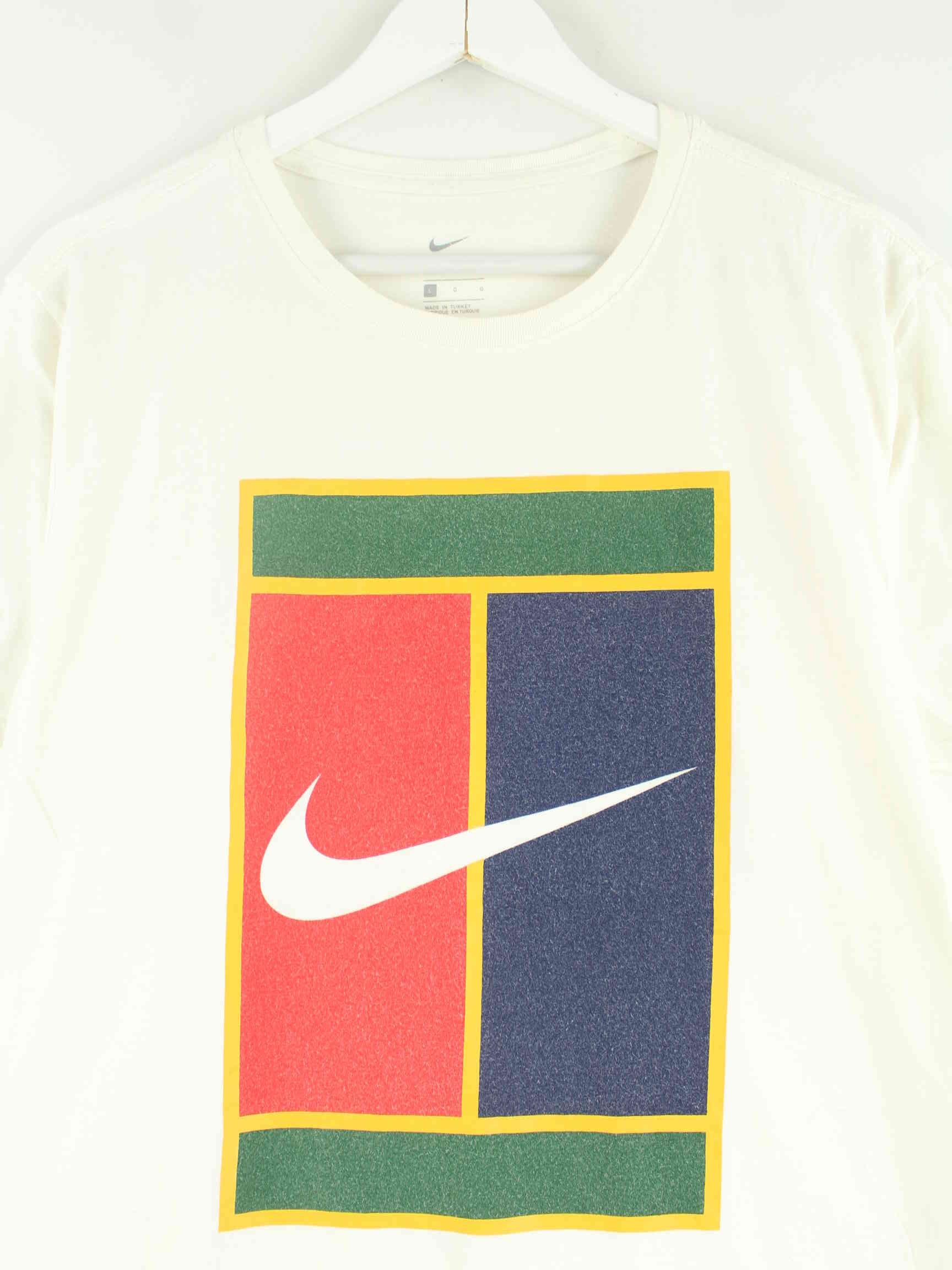 Nike Court Print T-Shirt Weiß L (detail image 1)